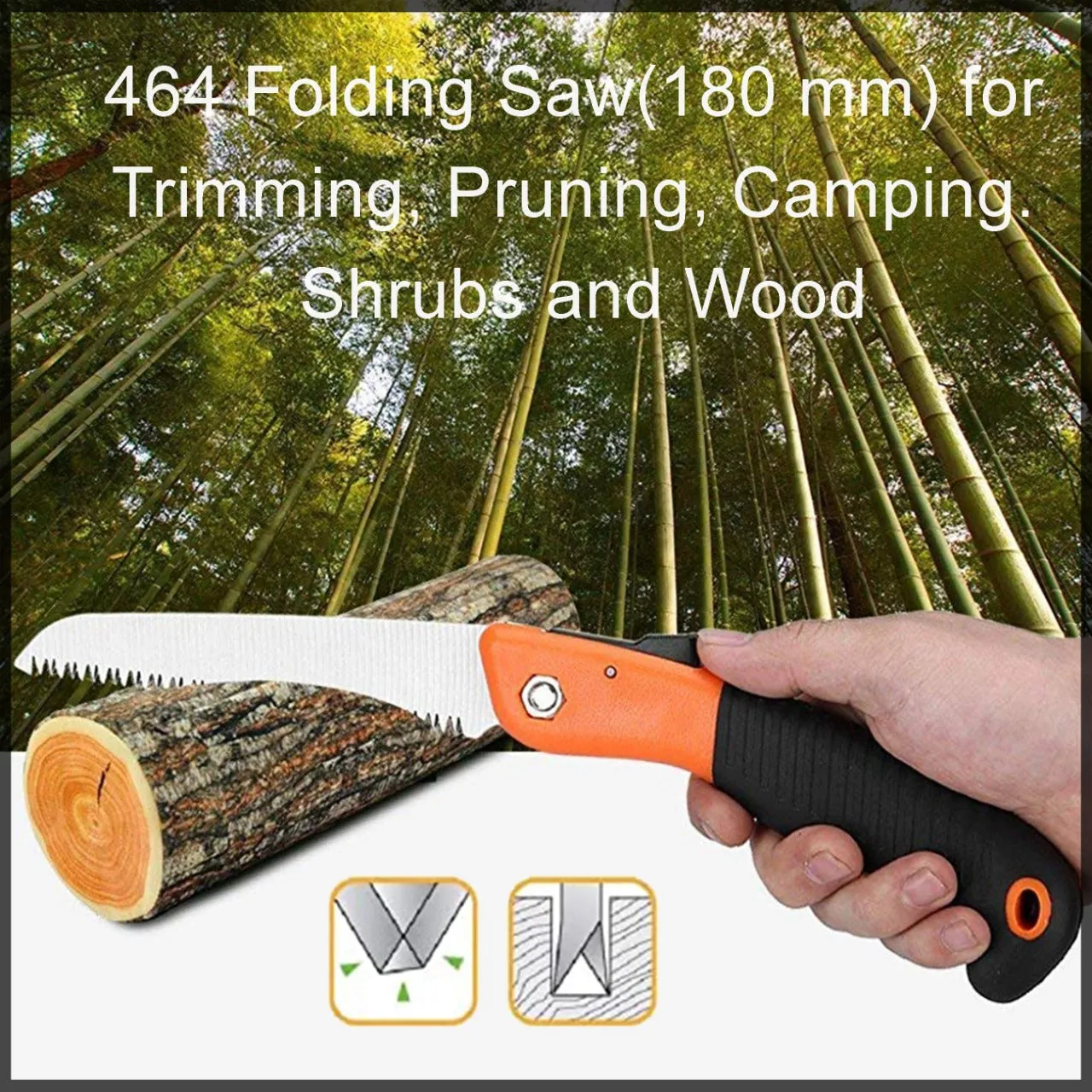 0464L FOLDING SAW FOR TRIMMING, PRUNING, CAMPING. SHRUBS AND WOOD