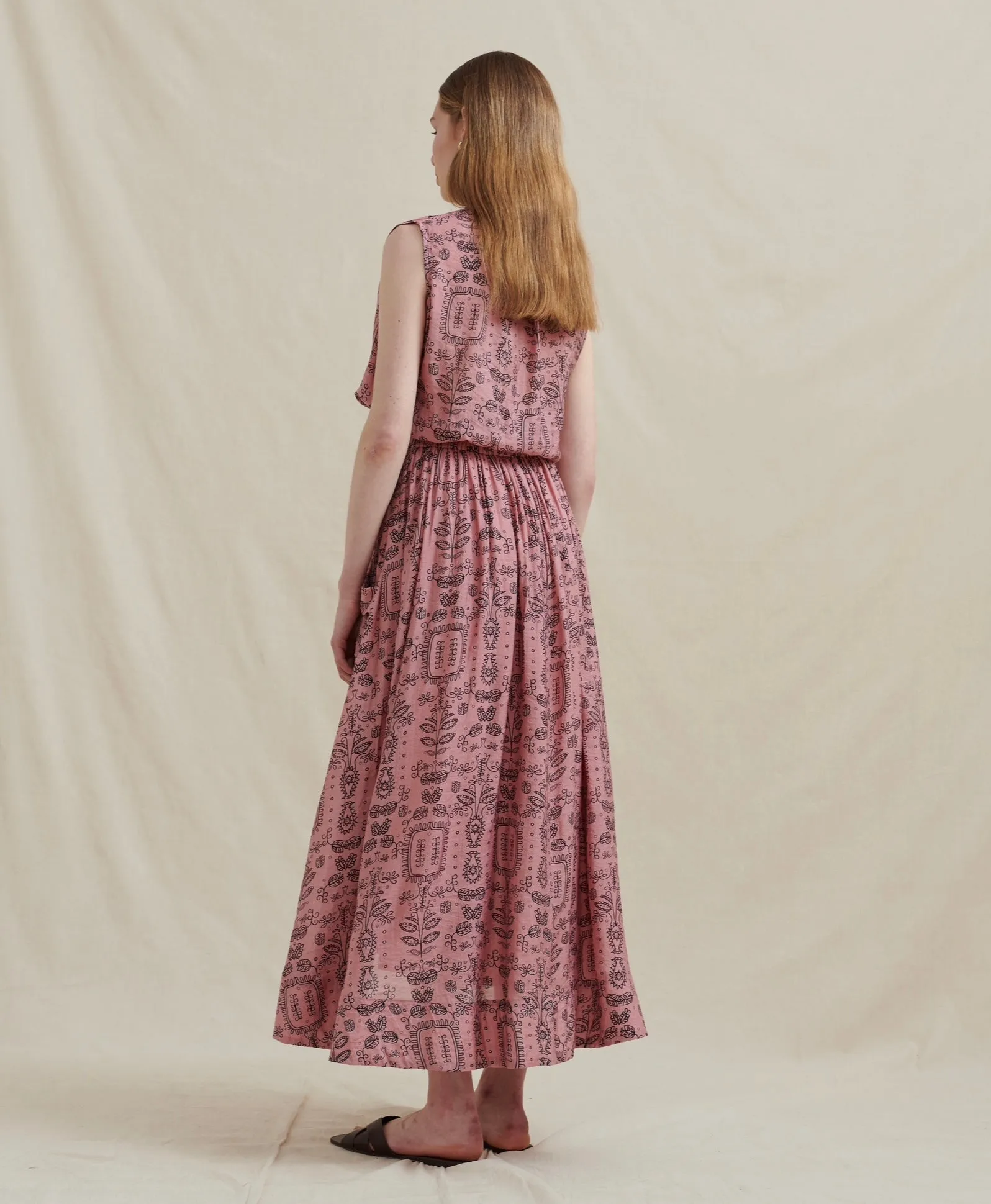 Analia Brontë Midi Skirt in Rose