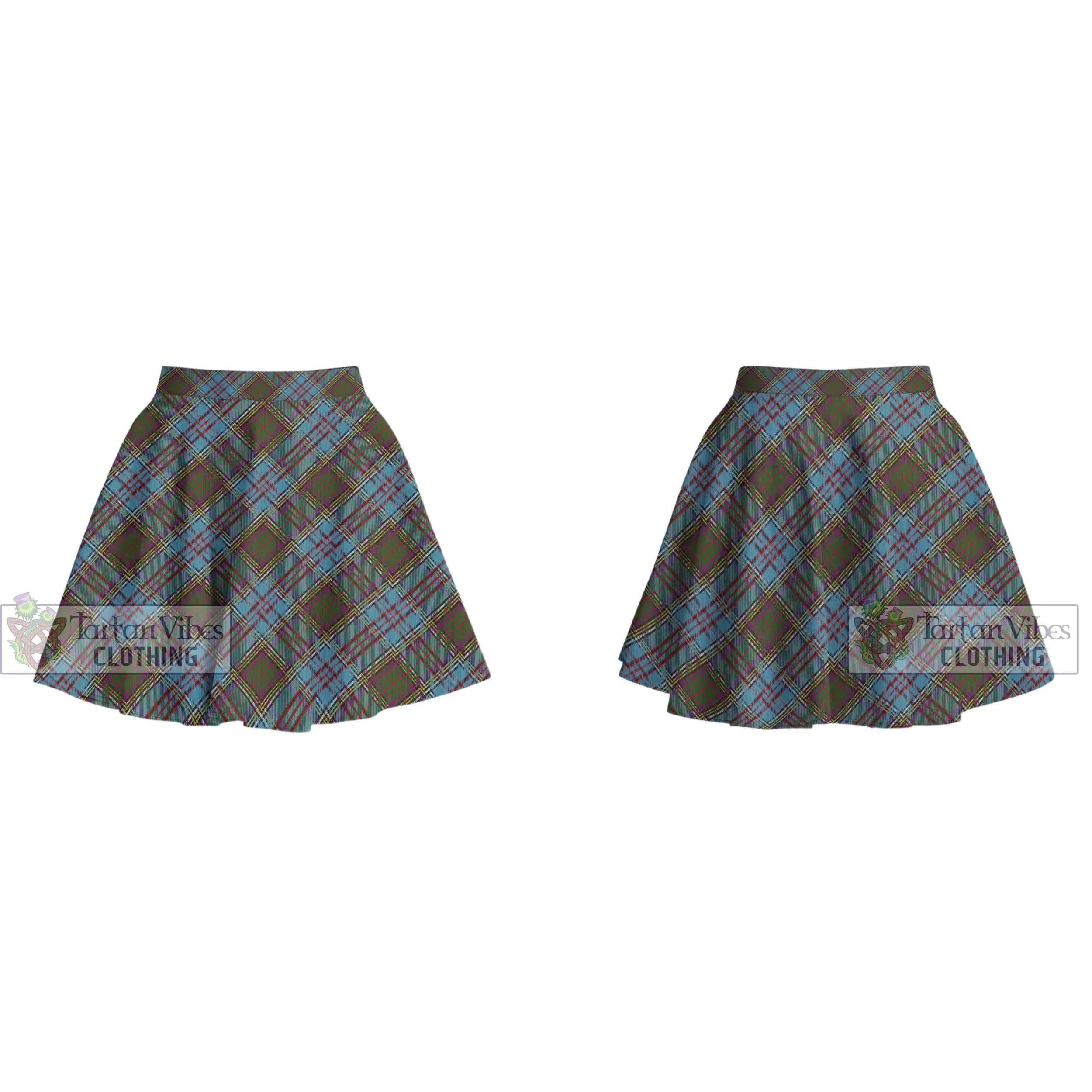 Anderson Tartan Women's Plated Mini Skirt