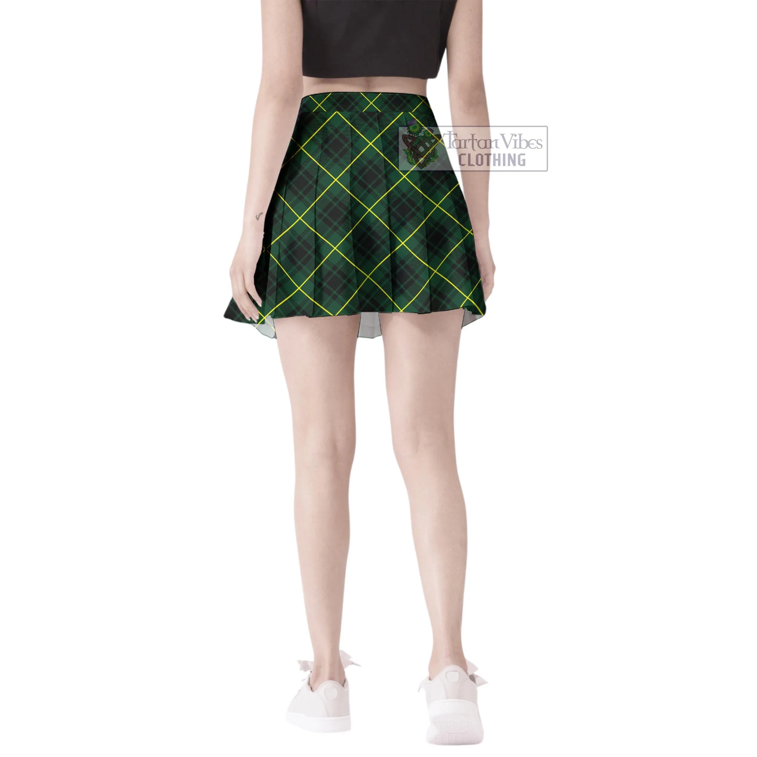 Arthur Modern Tartan Women's Plated Mini Skirt