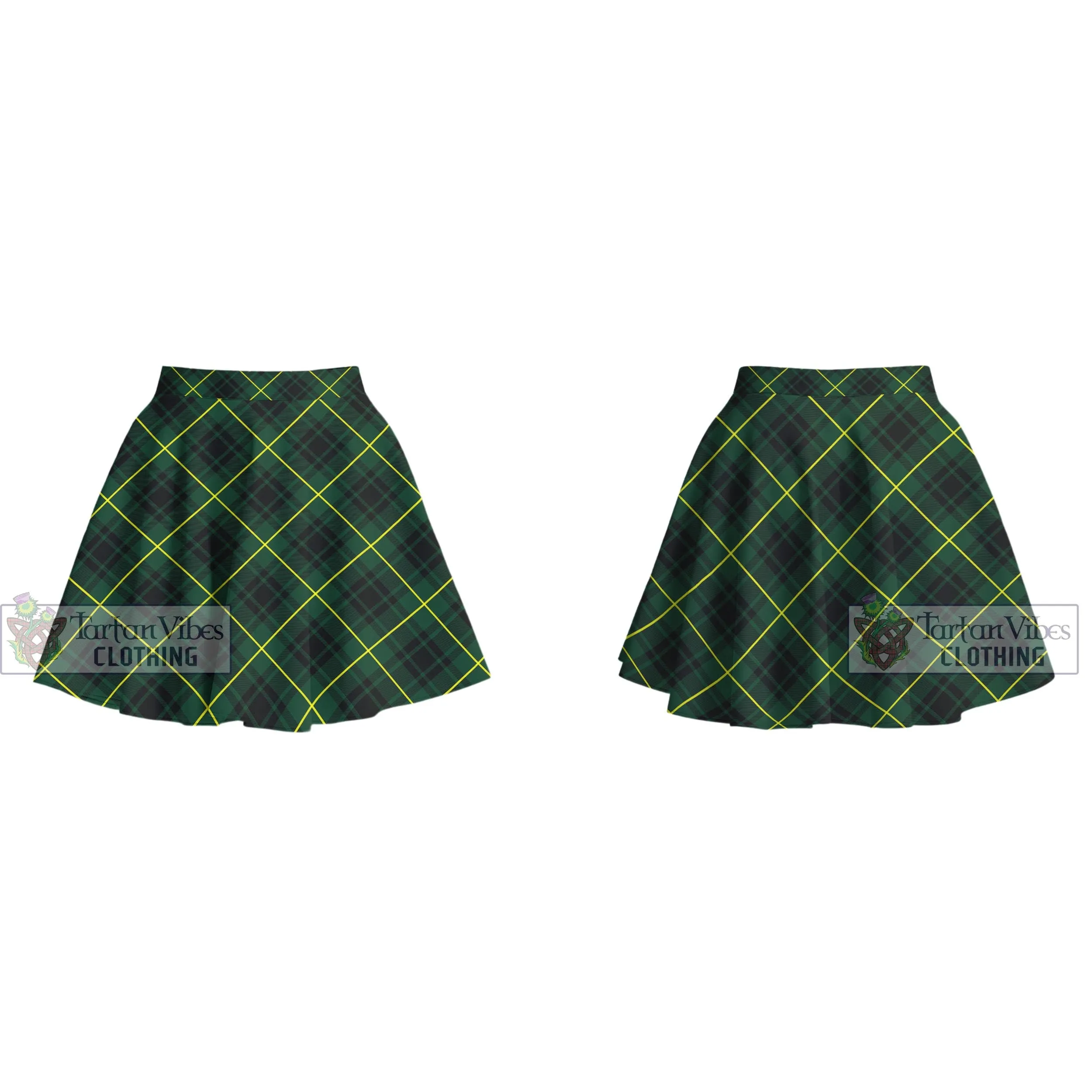 Arthur Modern Tartan Women's Plated Mini Skirt