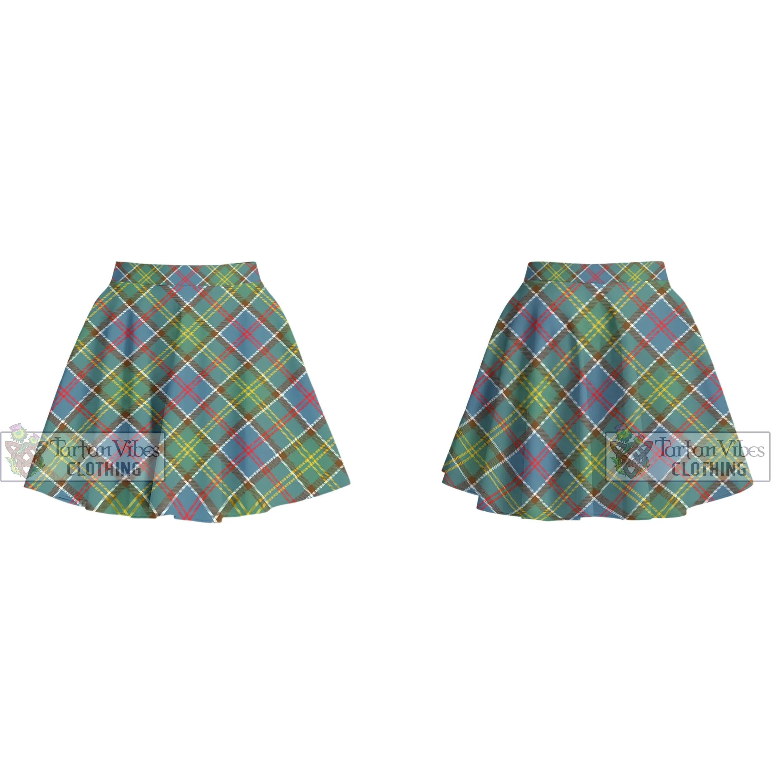 Ayrshire District Tartan Women's Plated Mini Skirt