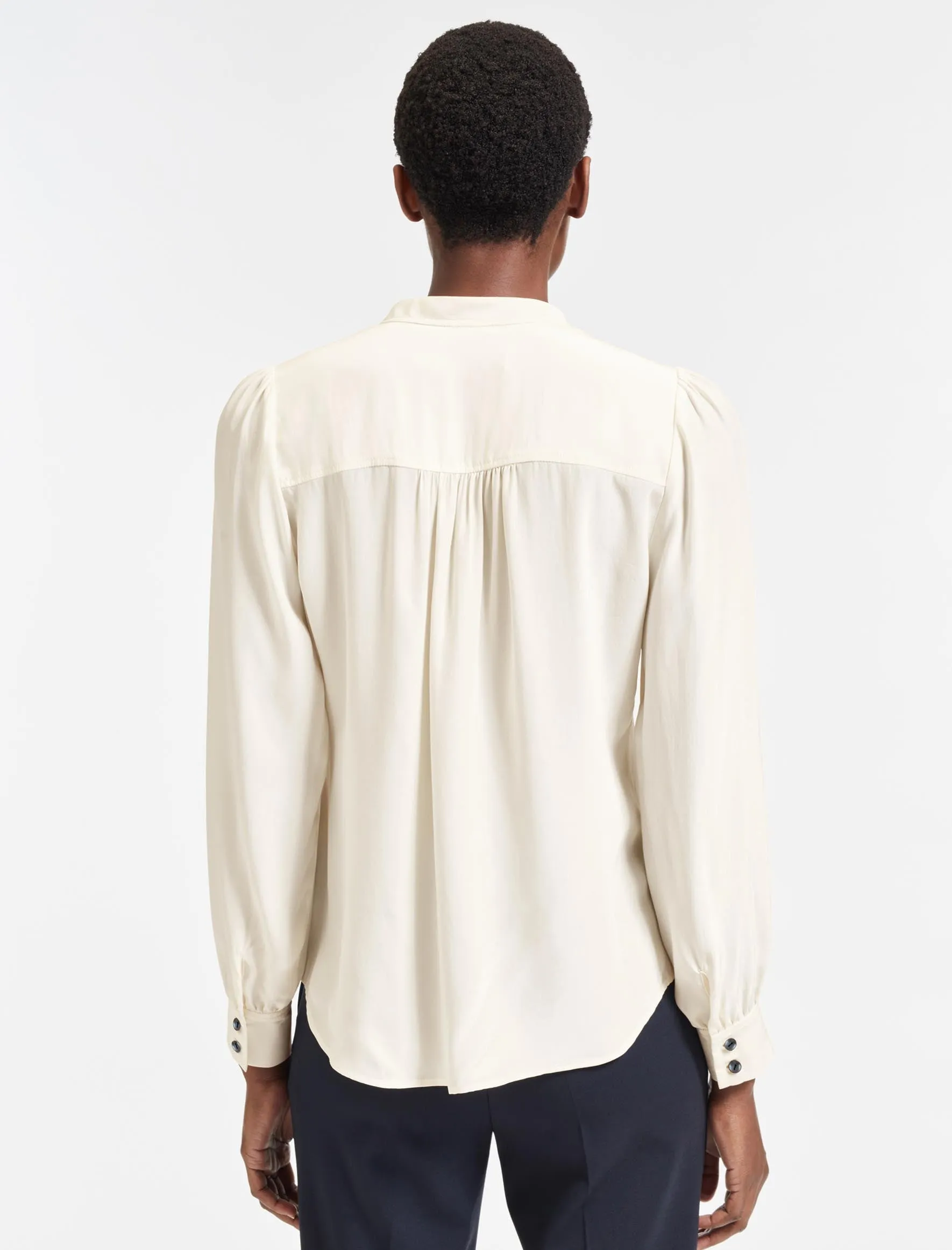 Bailey Silk Shirt - Cream