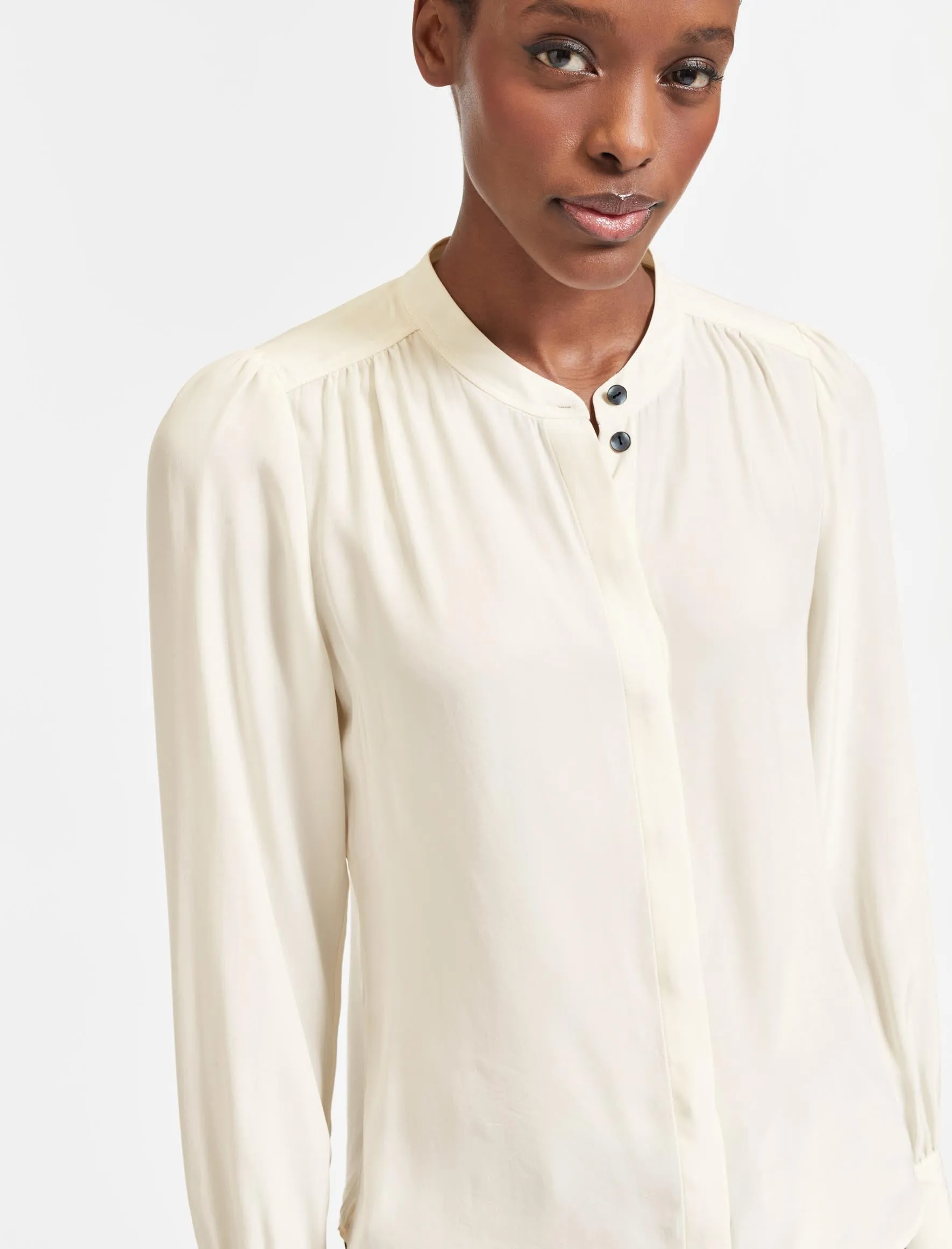 Bailey Silk Shirt - Cream