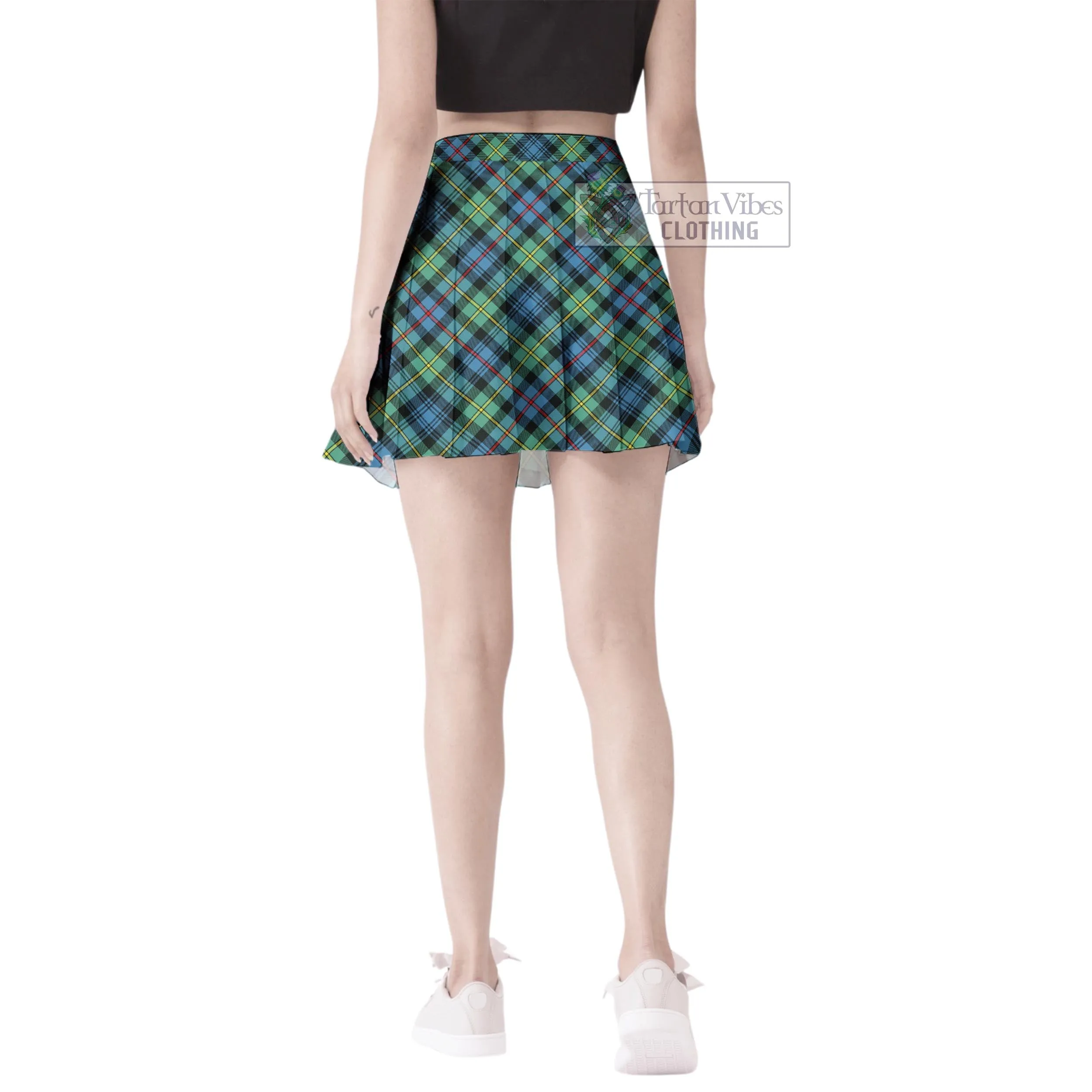 Baillie Ancient Tartan Women's Plated Mini Skirt