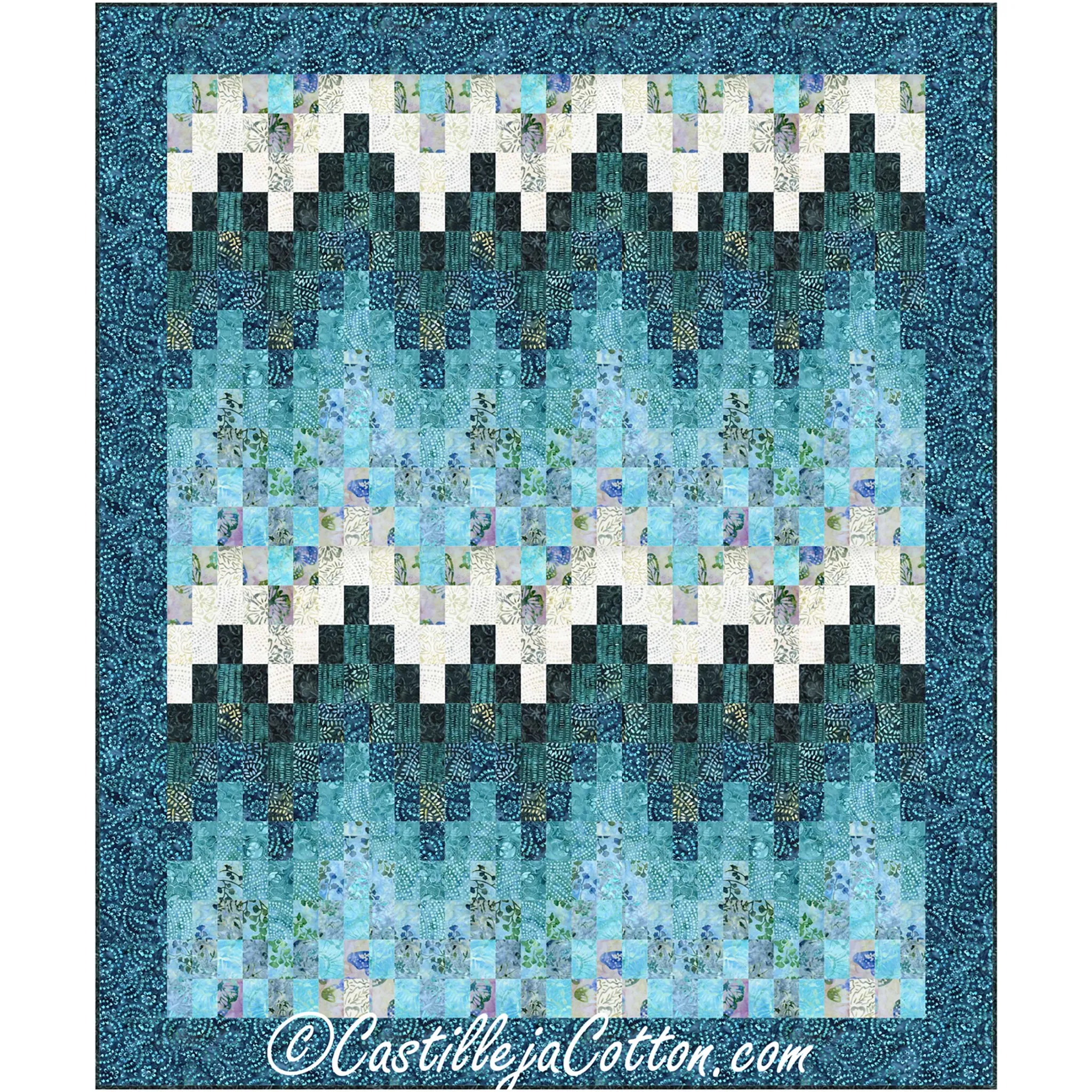 Bargello Breakers Oasis Quilt CJC-46295e - Downloadable Pattern