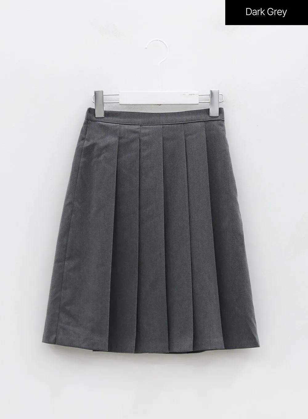 Basic Pleated Midi Skirt OG02