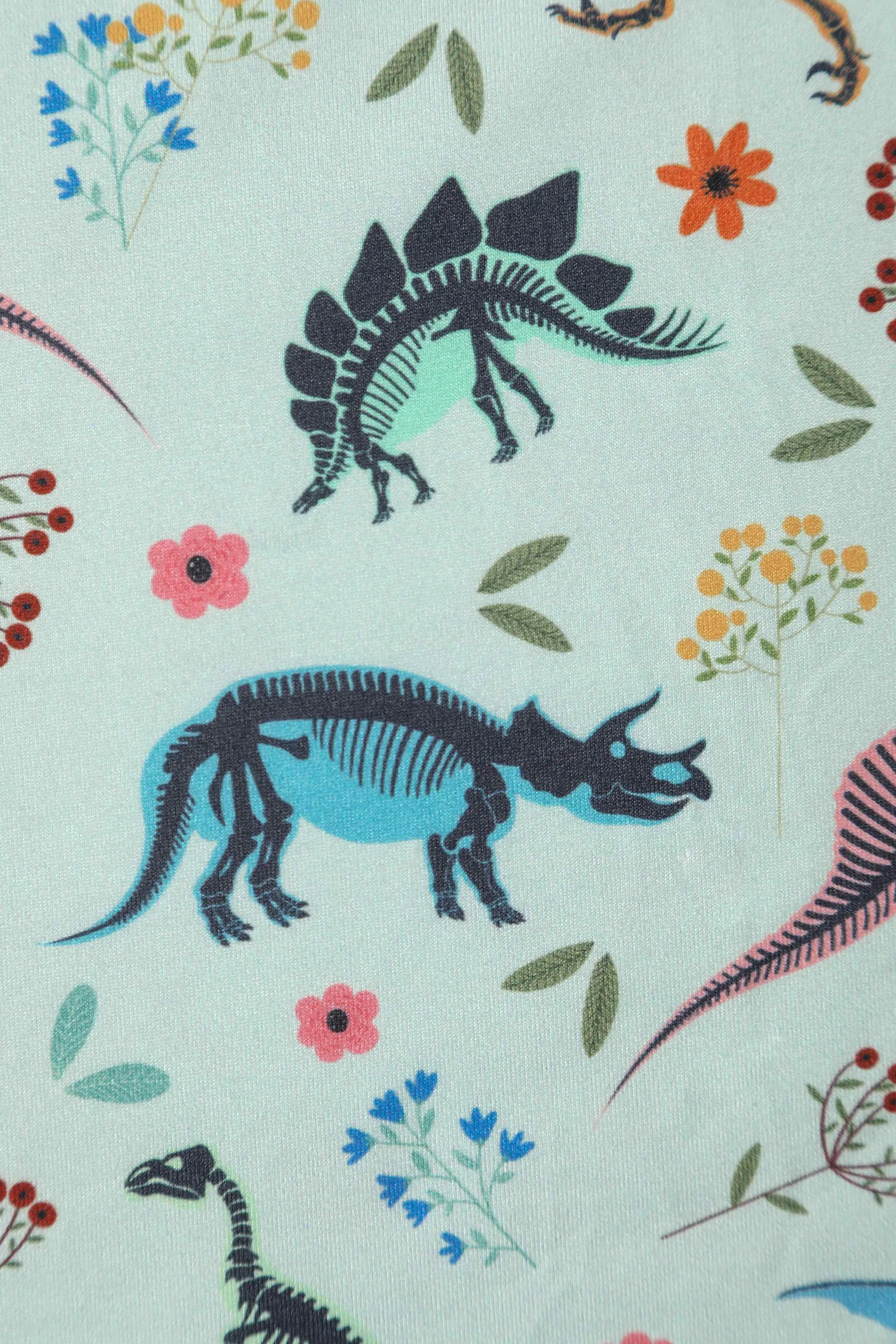 Billie Green Dinosaur Fossil Print Dress