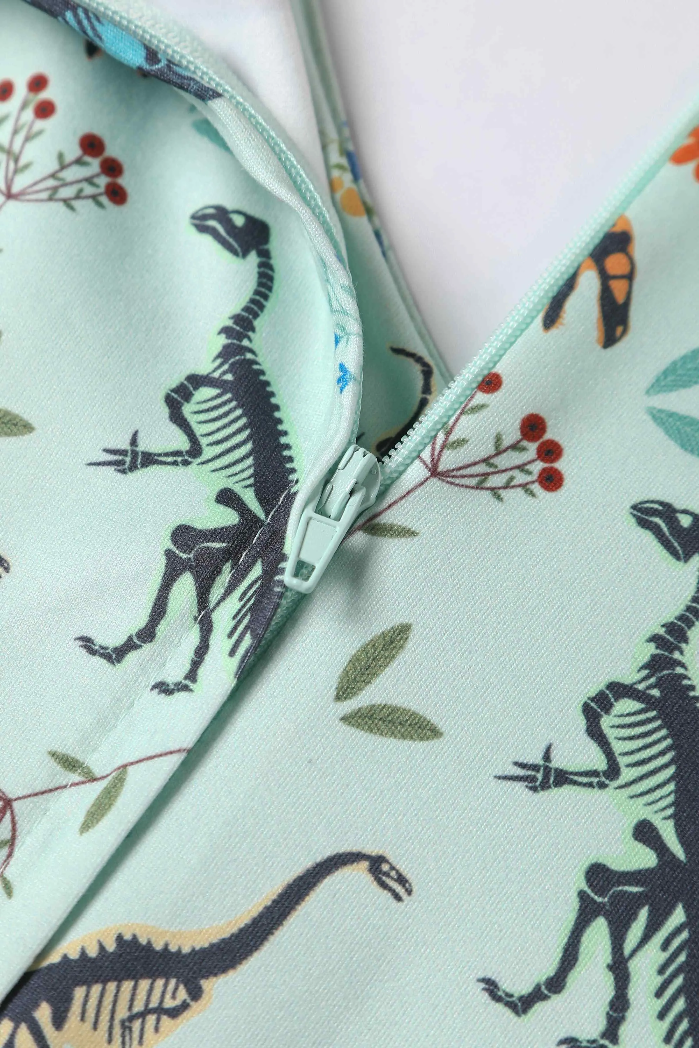 Billie Green Dinosaur Fossil Print Dress