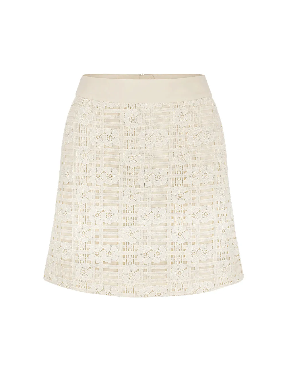 BORA AKSU French Lace Patchwork Skirt