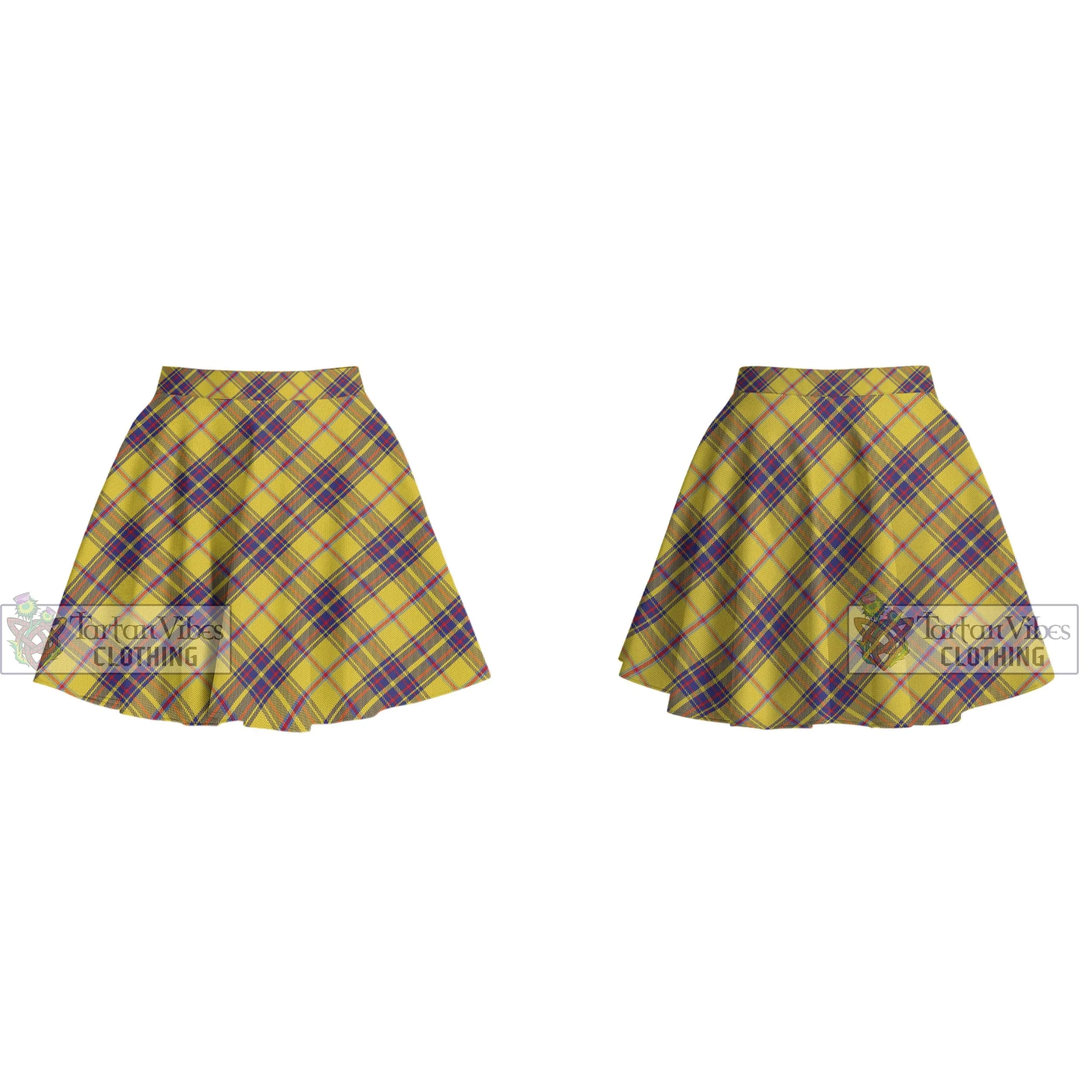 Bracken Tartan Women's Plated Mini Skirt