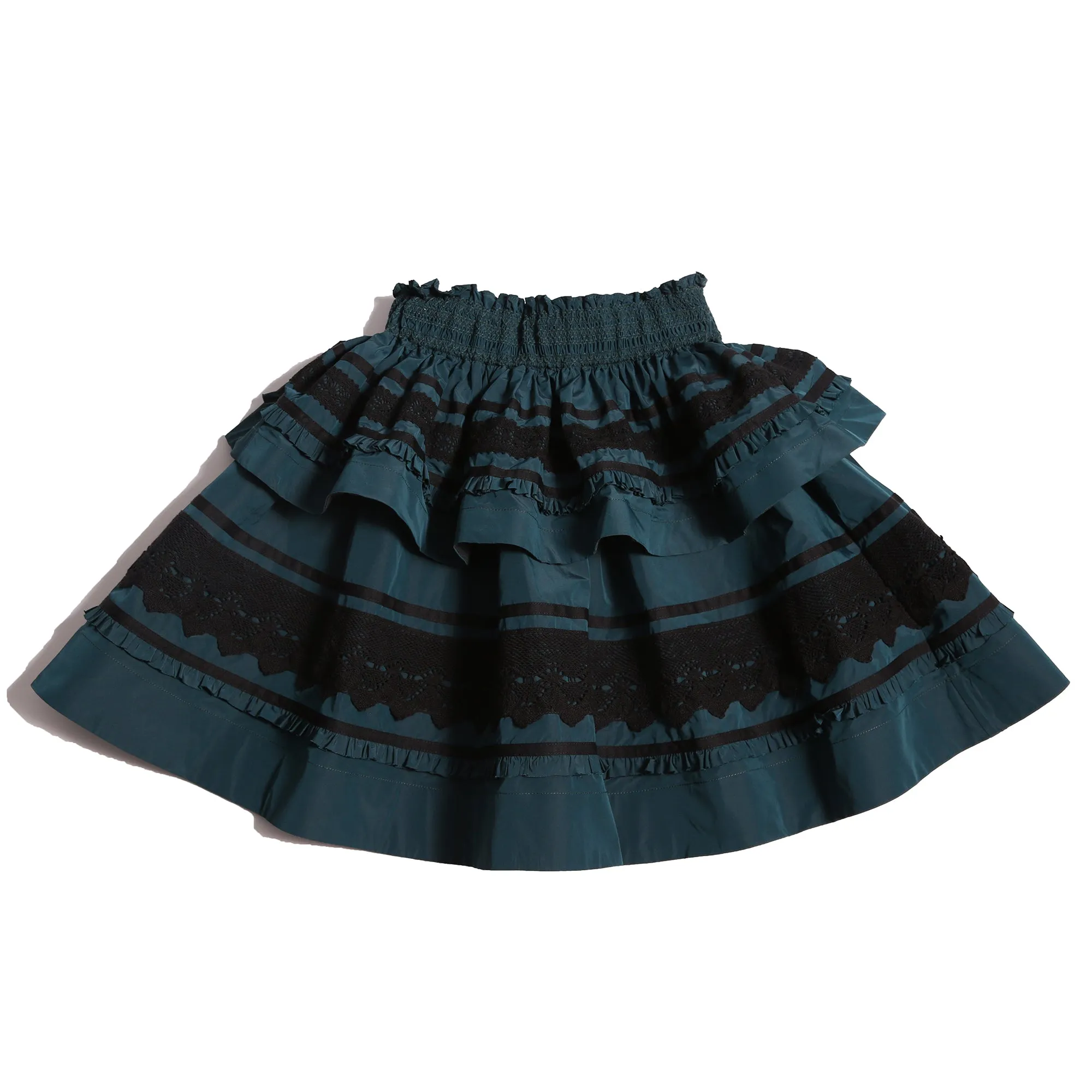 BRITTANY SMOCKED TIERED SKIRT