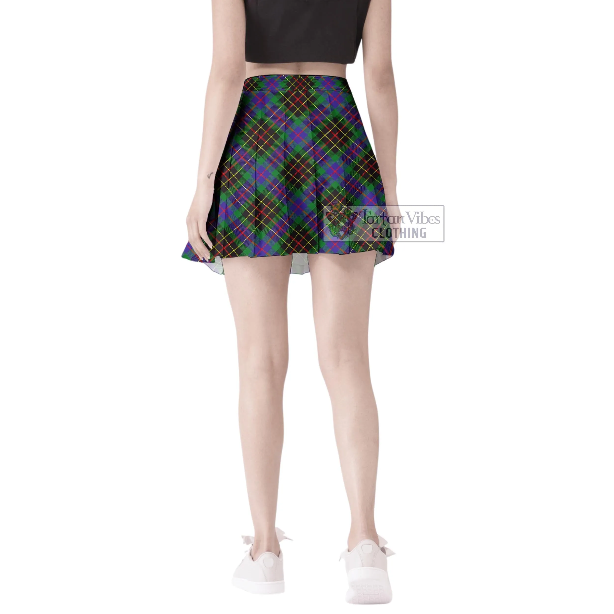 Brodie Hunting Modern Tartan Women's Plated Mini Skirt