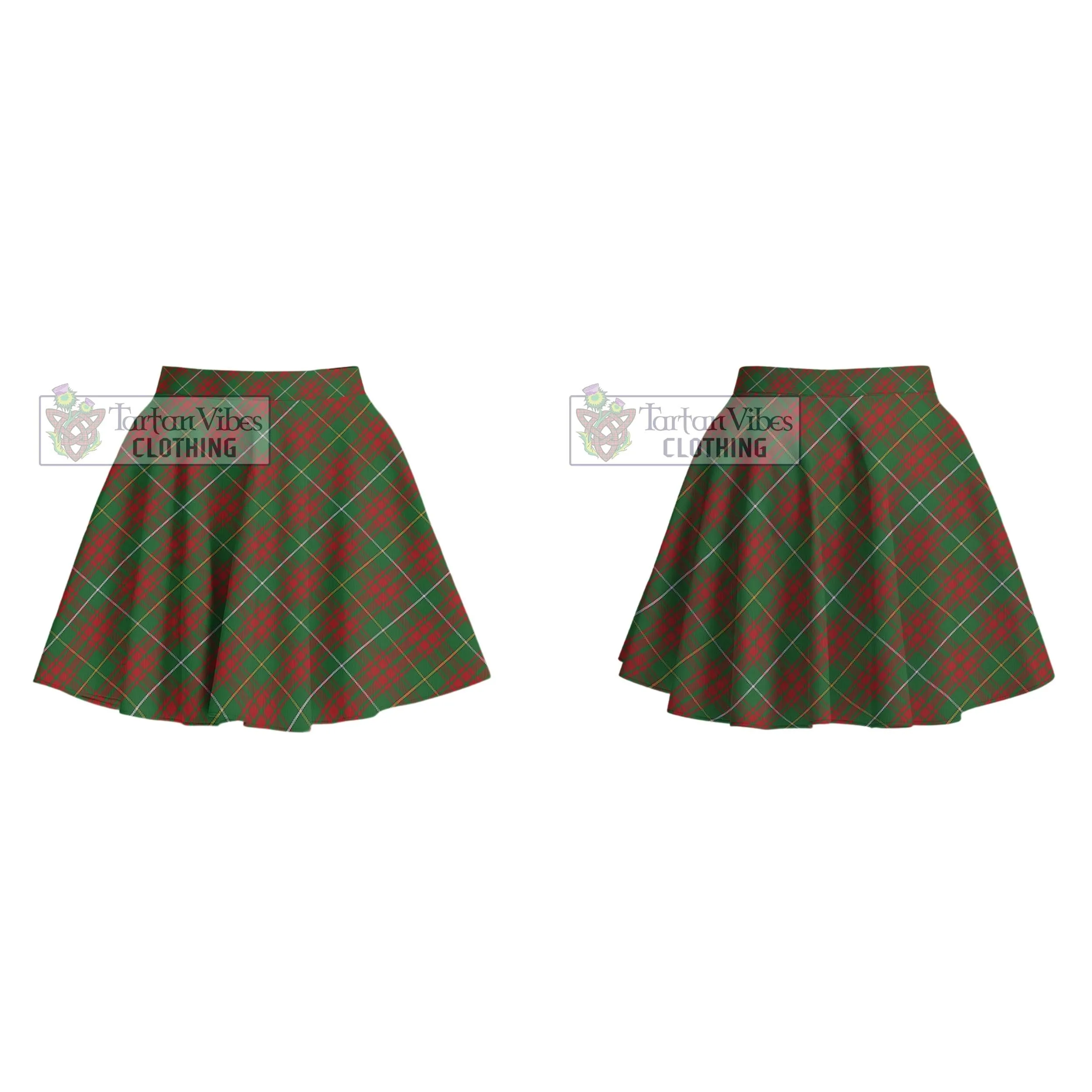 Bruce Hunting Tartan Women's Plated Mini Skirt