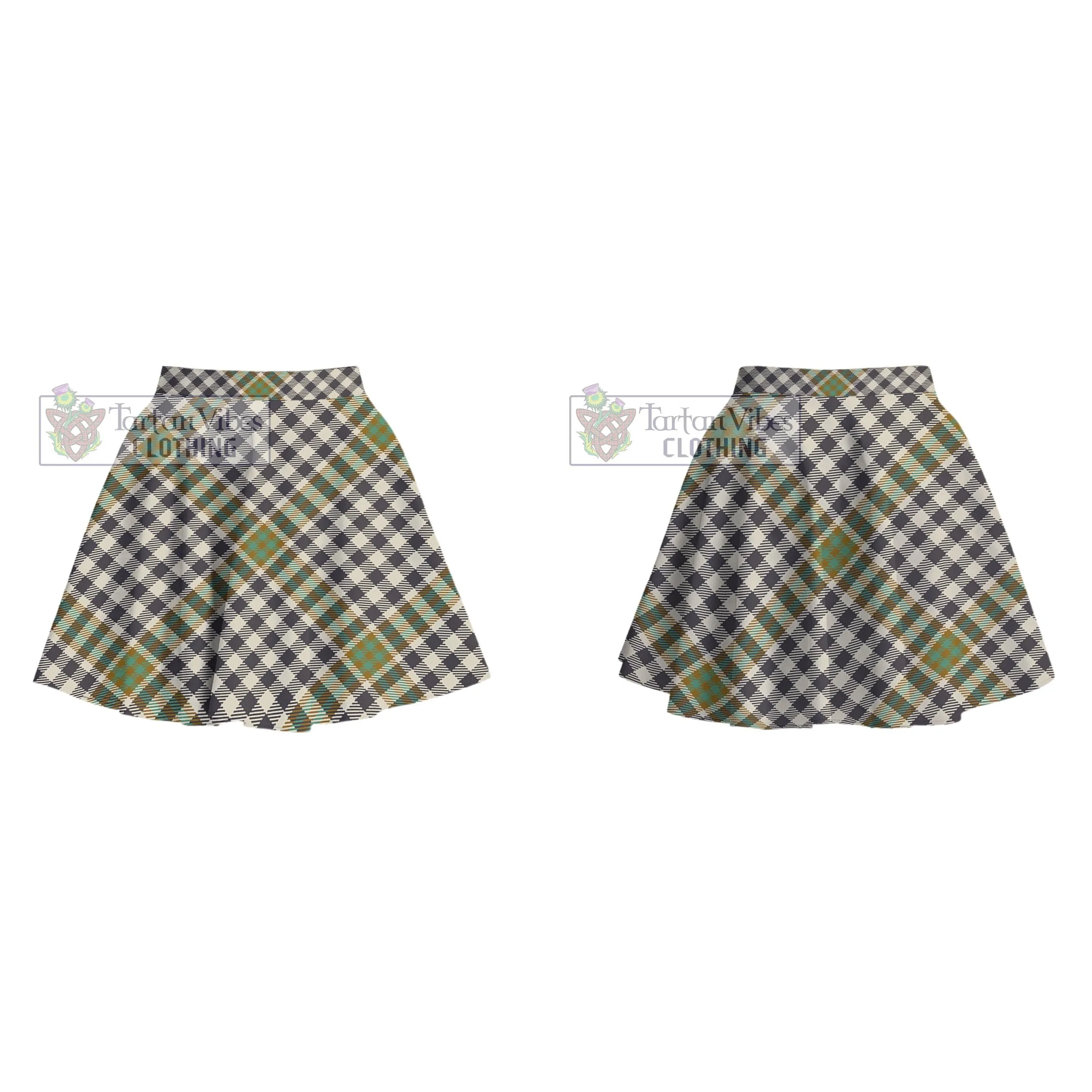 Burns Check Tartan Women's Plated Mini Skirt