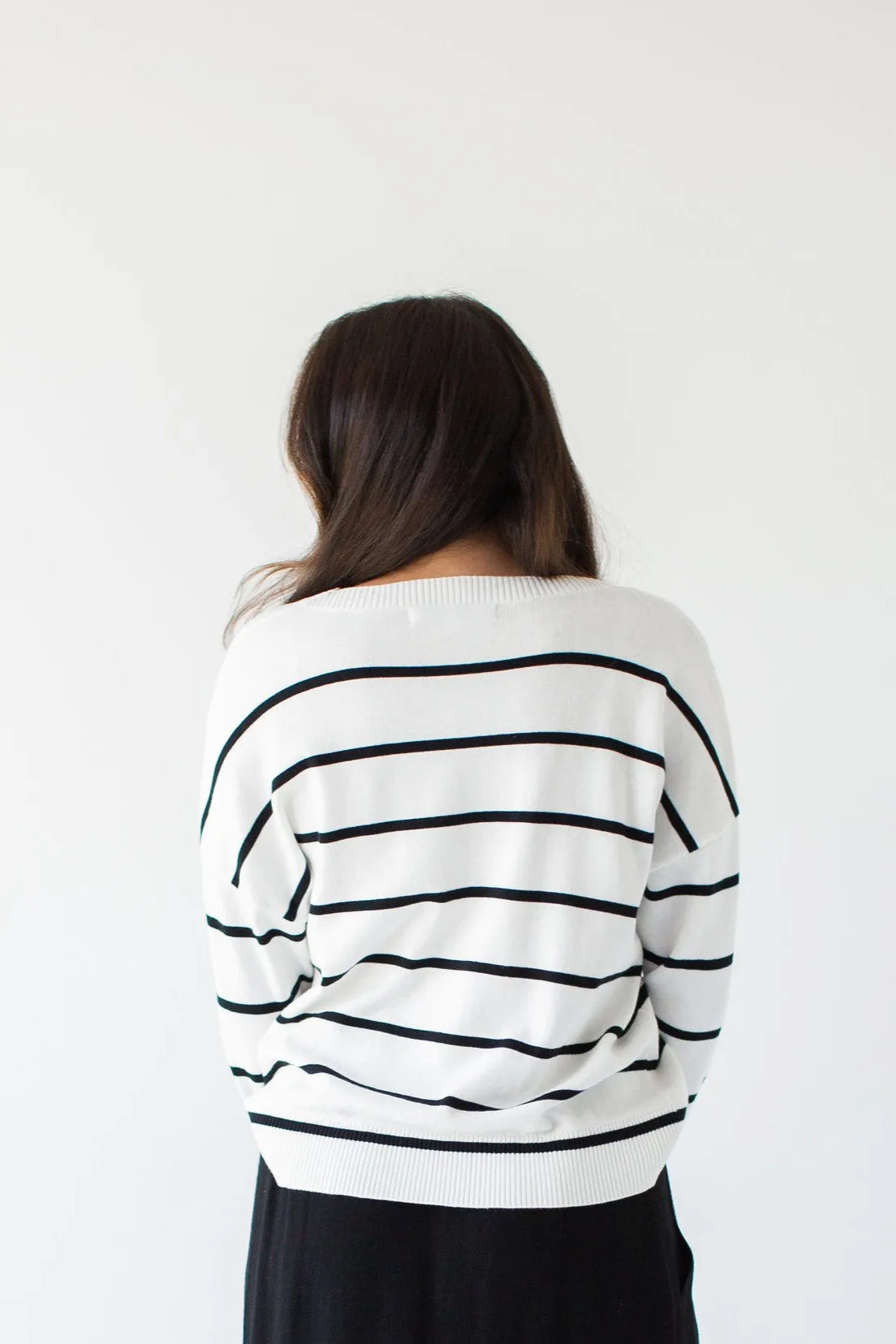 'Camden' Classic Stripe Cotton Sweater