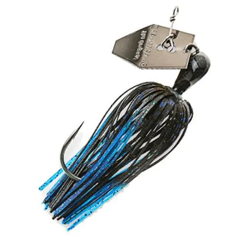 ChatterBait Elite Lures - 3-8 oz Weight, 5-0 Gamakatsu Hook, Black-Blue, Per 1