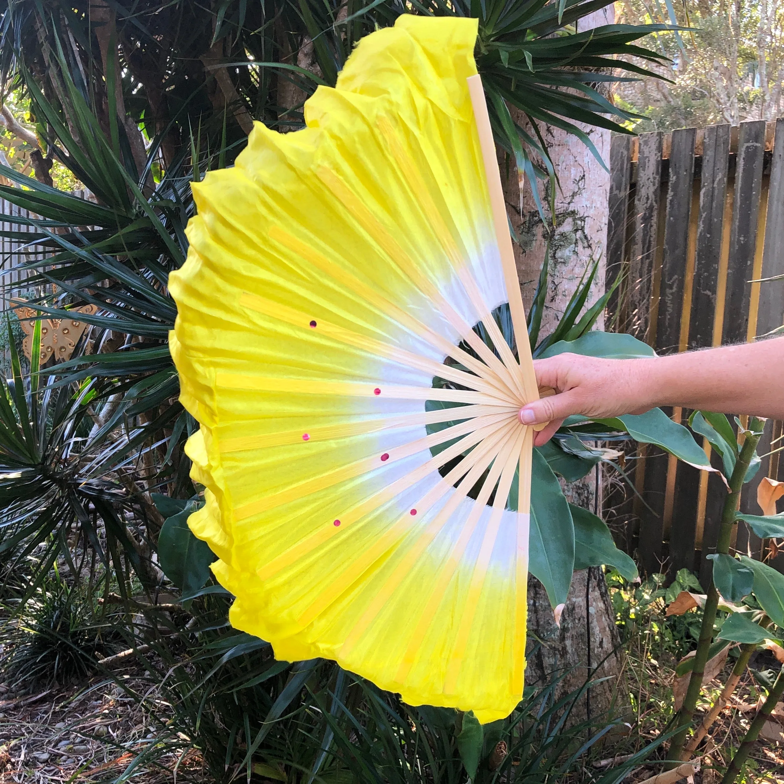 Chinese fan dance - silk hand fan