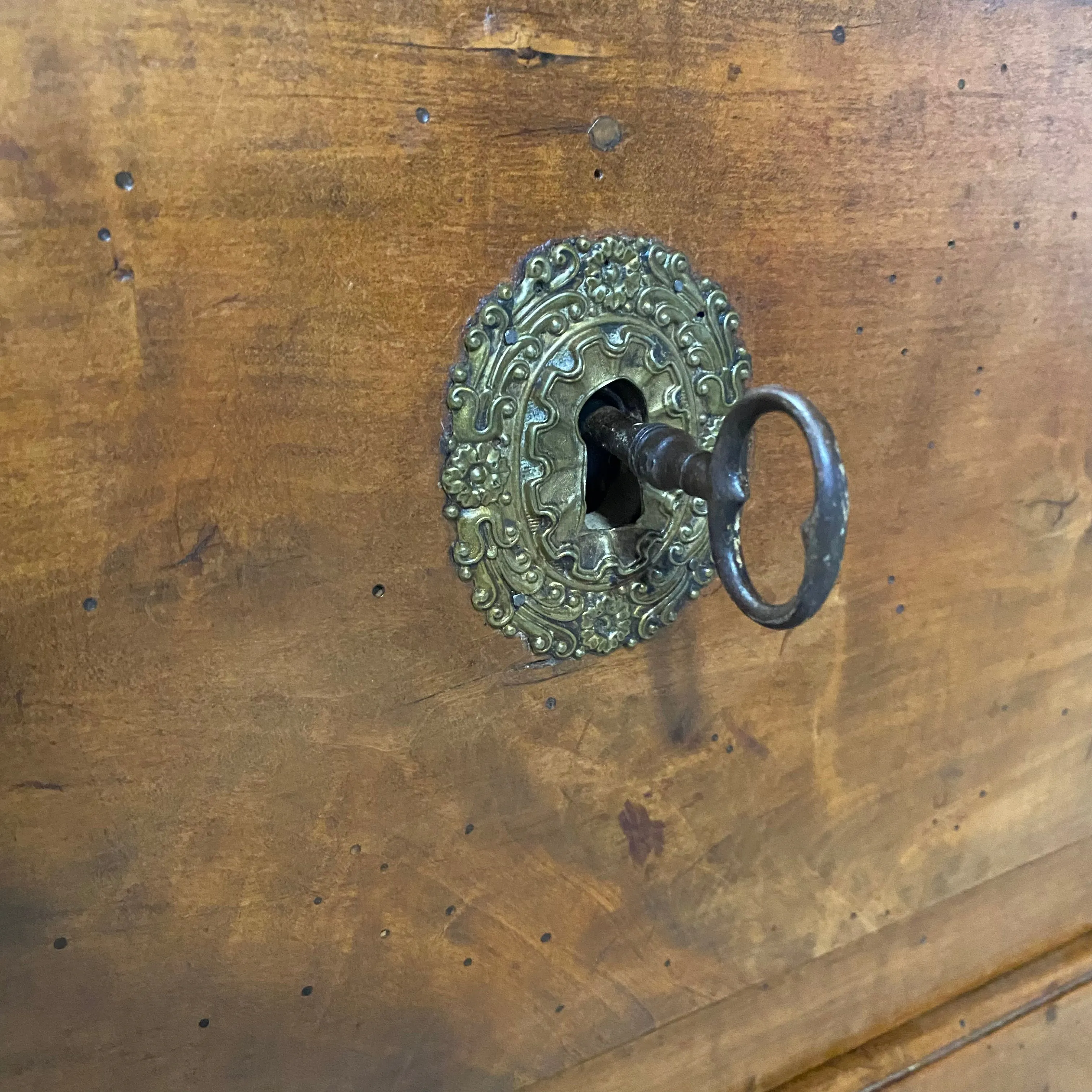 Classic French 18th Century Empire Walnut Kneehole Writing Desk