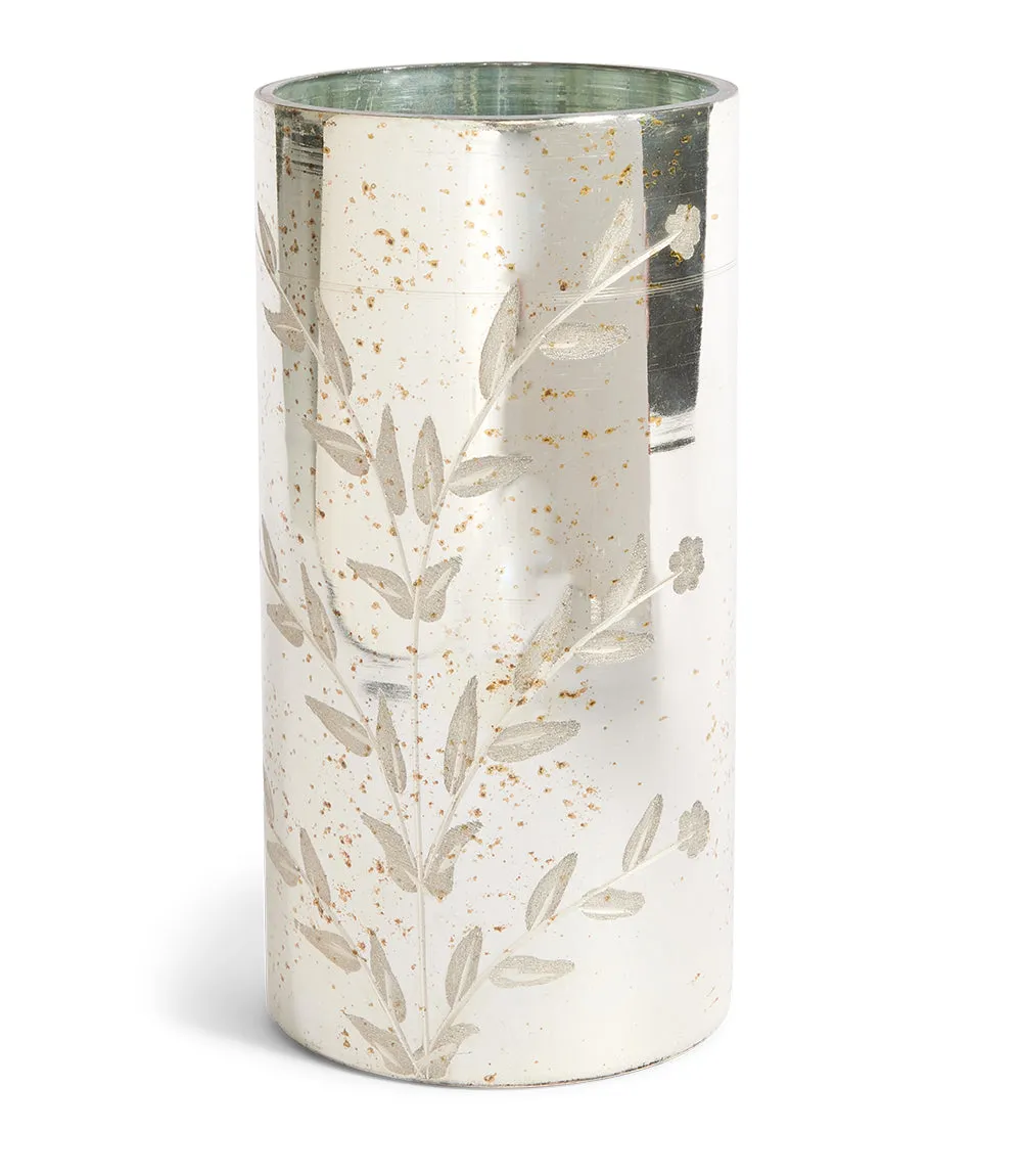 Etched Mercury Vase/Candleholder