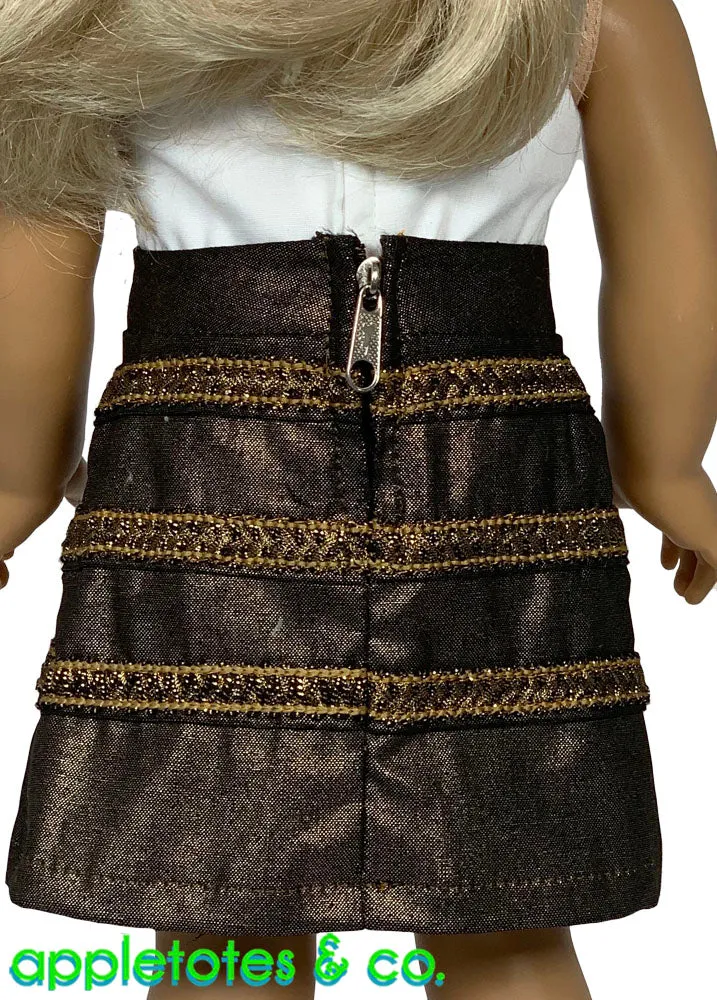 Holly Skirt Sewing Pattern for 18 Inch Dolls