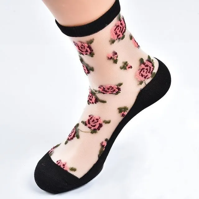 Invisible Floral Socks