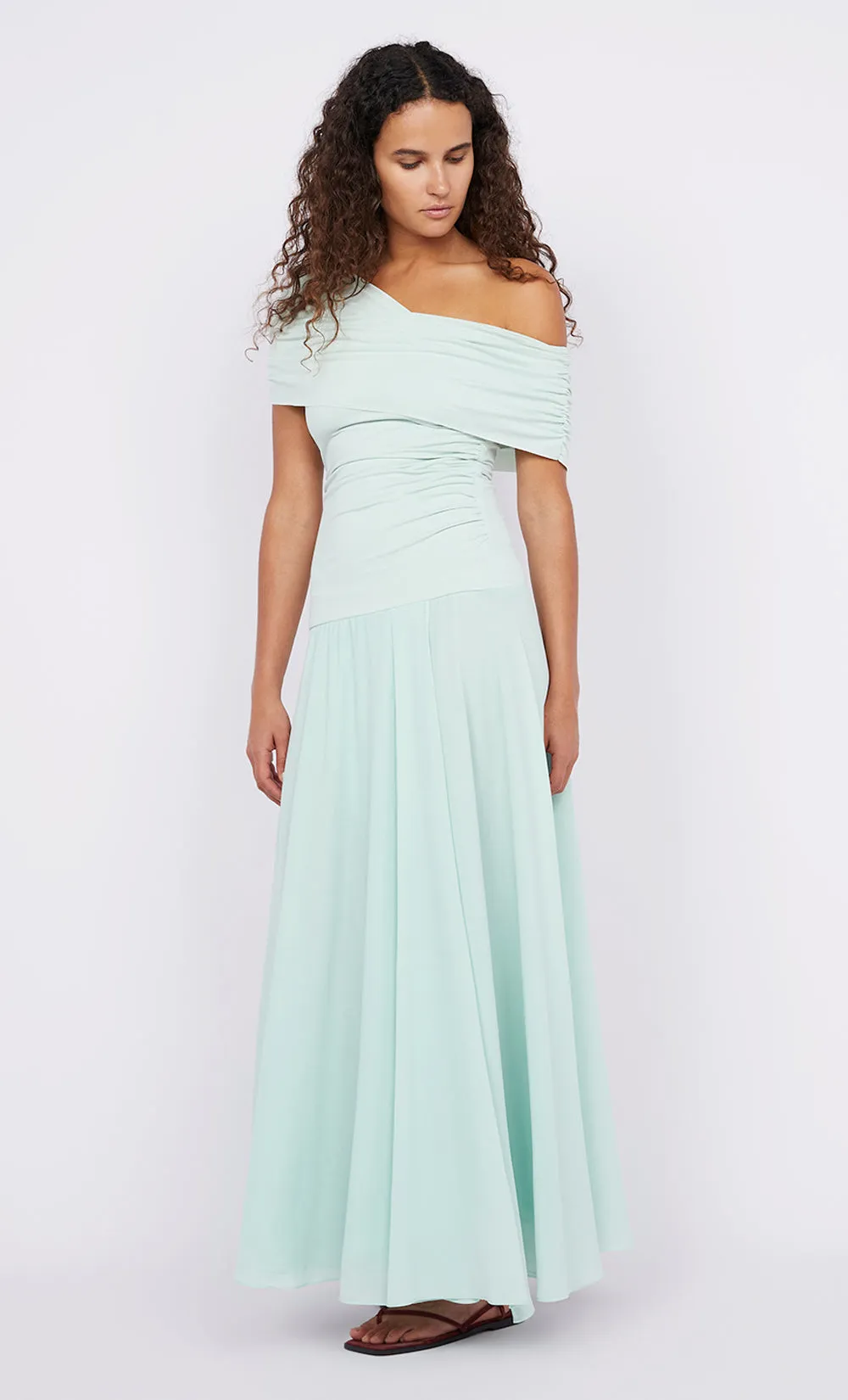 JULES DRAPE DRESS - MINT