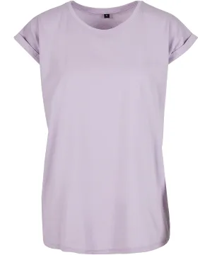 Lilac*†  - Women's extended shoulder tee