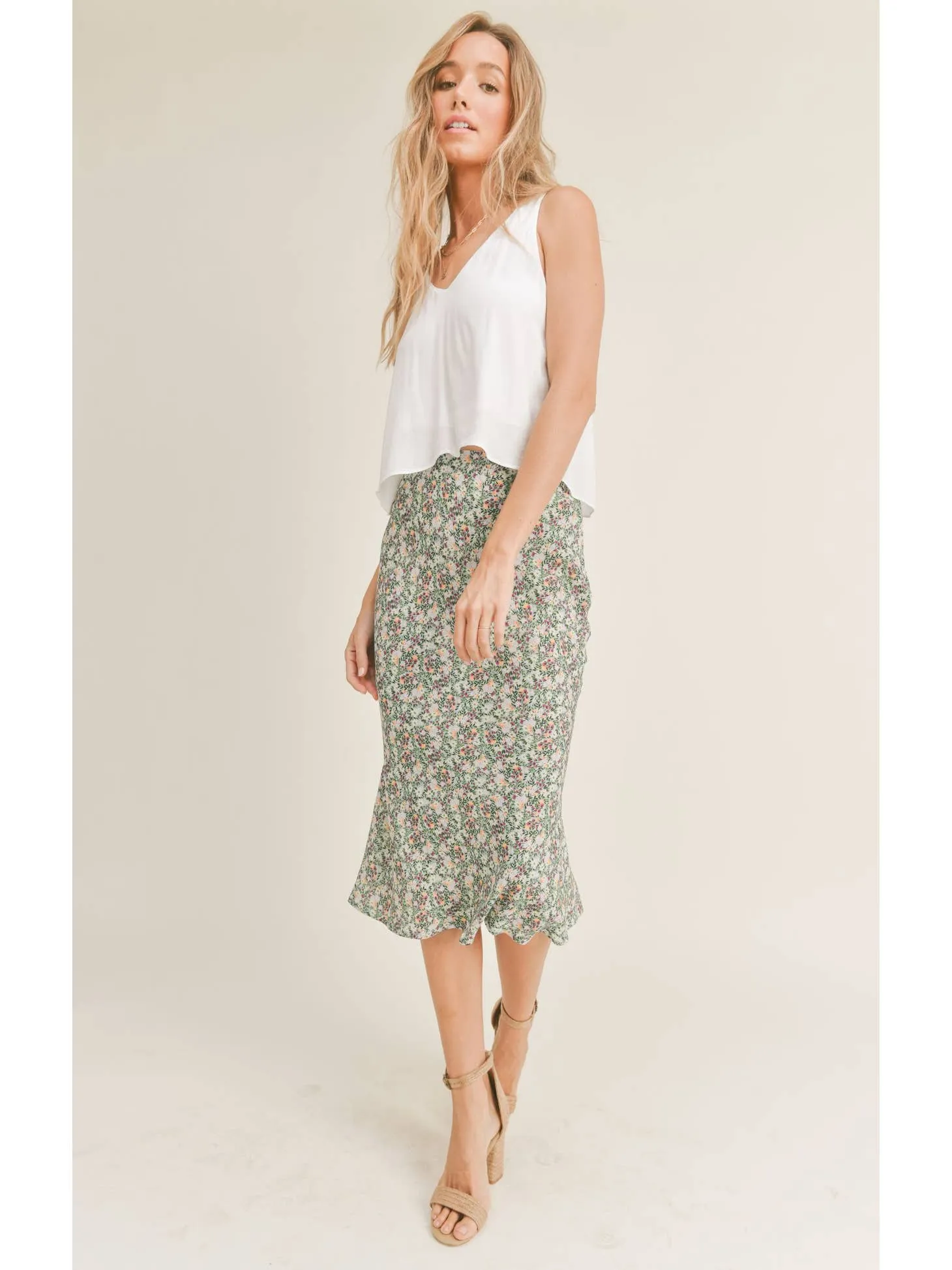 Little Luau Midi Skirt