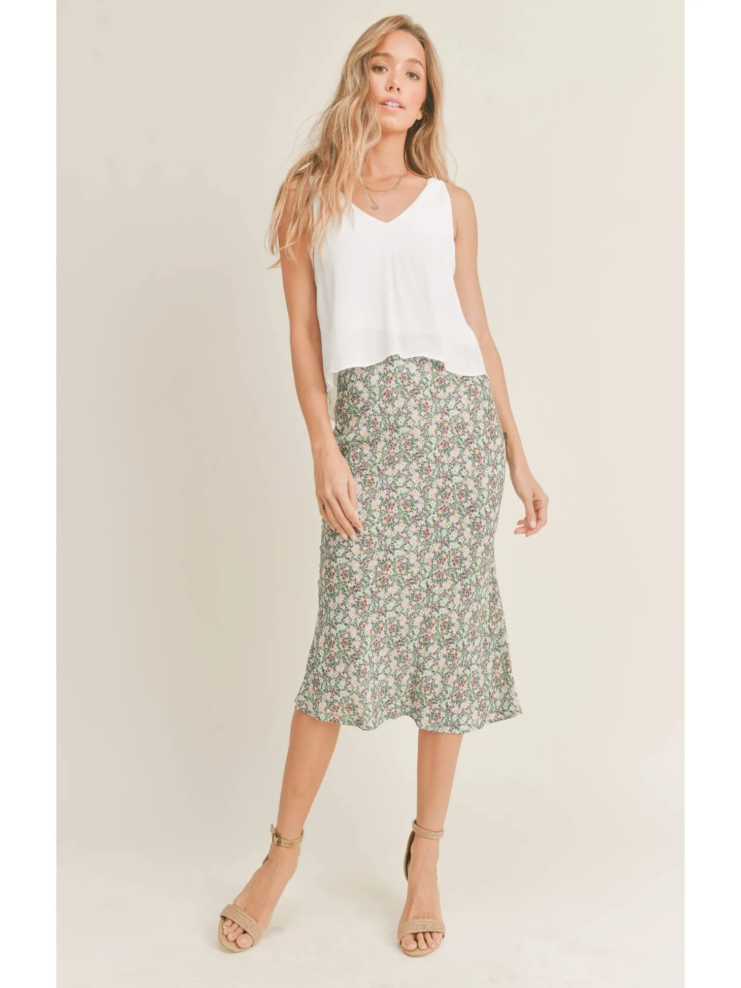 Little Luau Midi Skirt