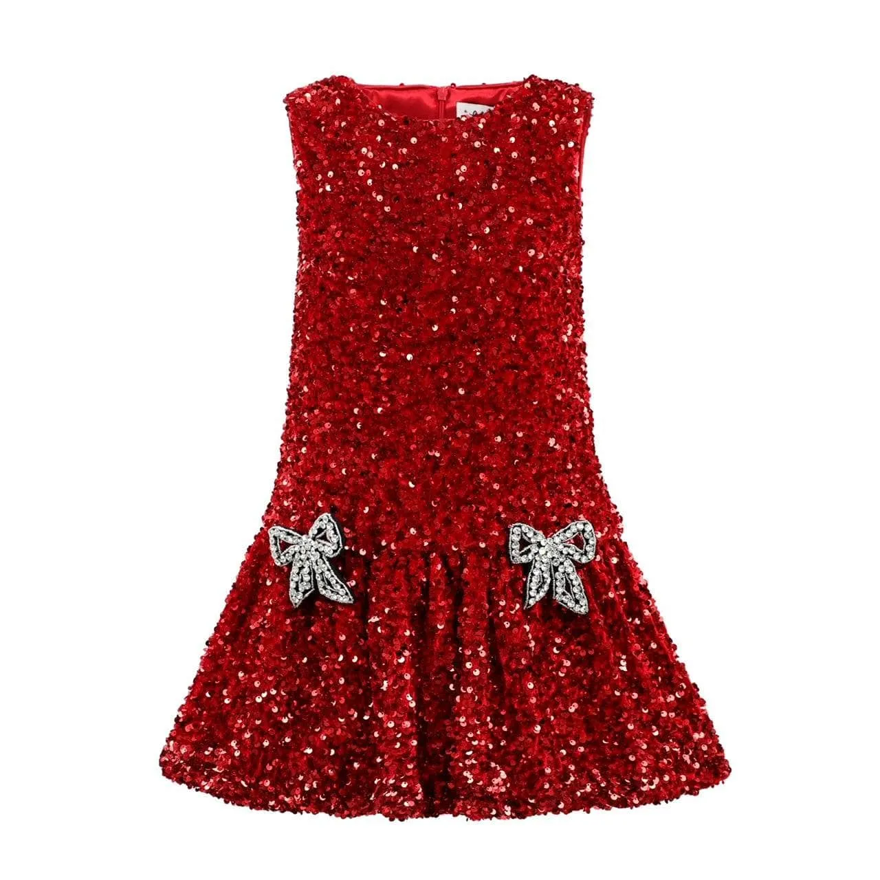 LOL Ruby Sequin Bow Dress