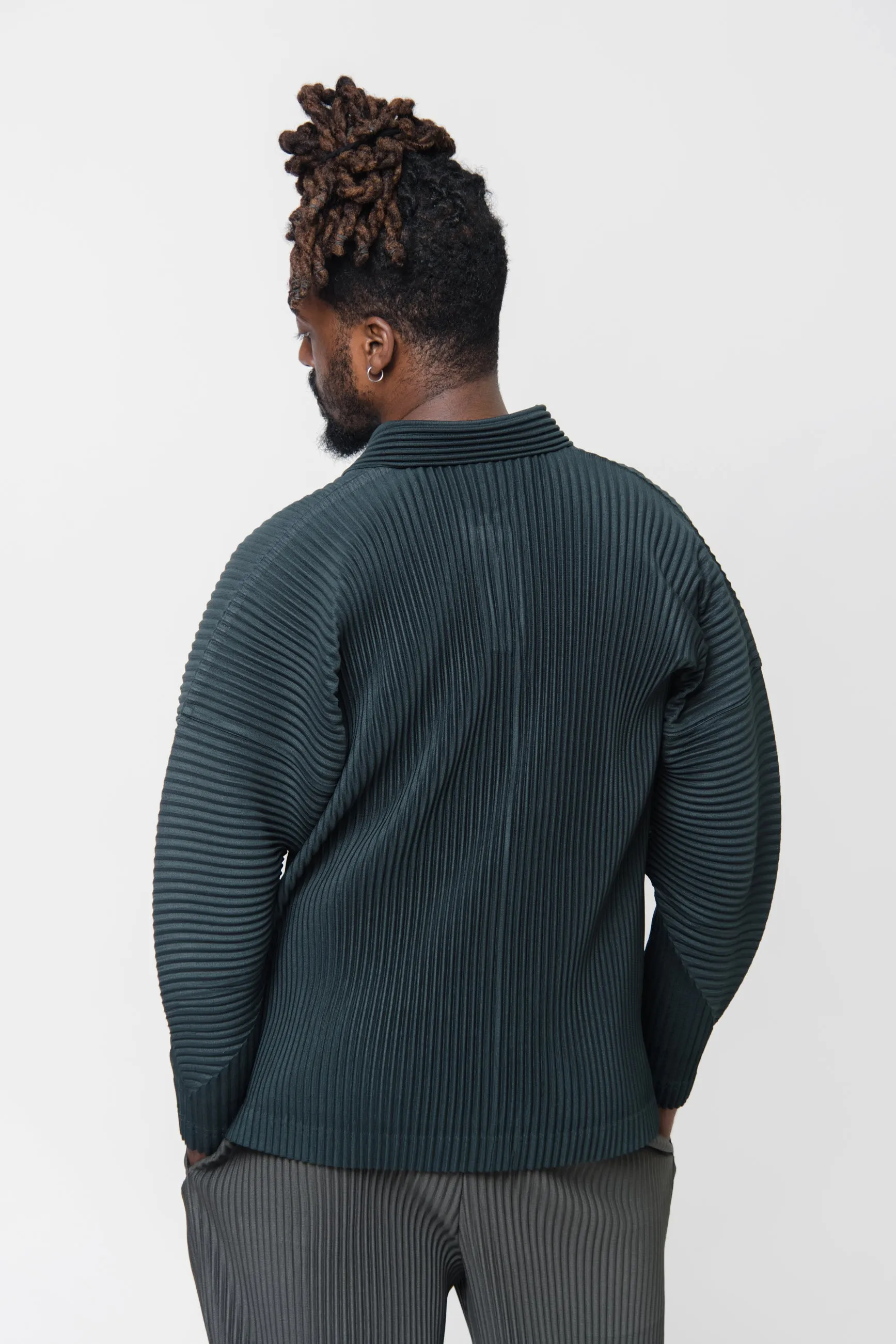 MC August Pleated Polo Shirt Dark Green JM107-67