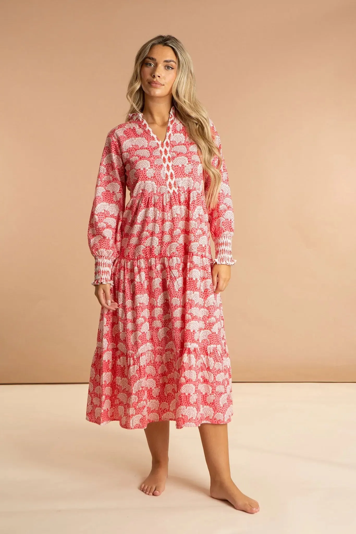 Peony Paisley Cotton Dress