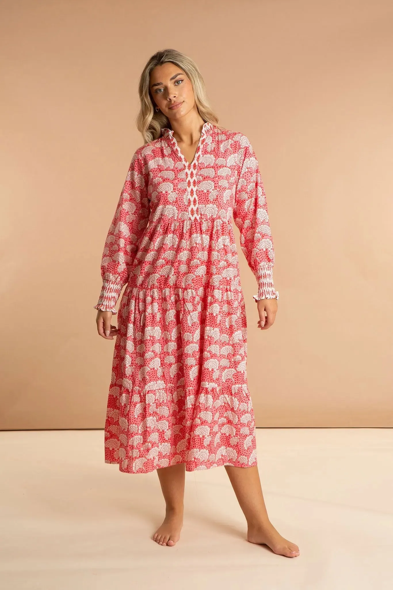 Peony Paisley Cotton Dress