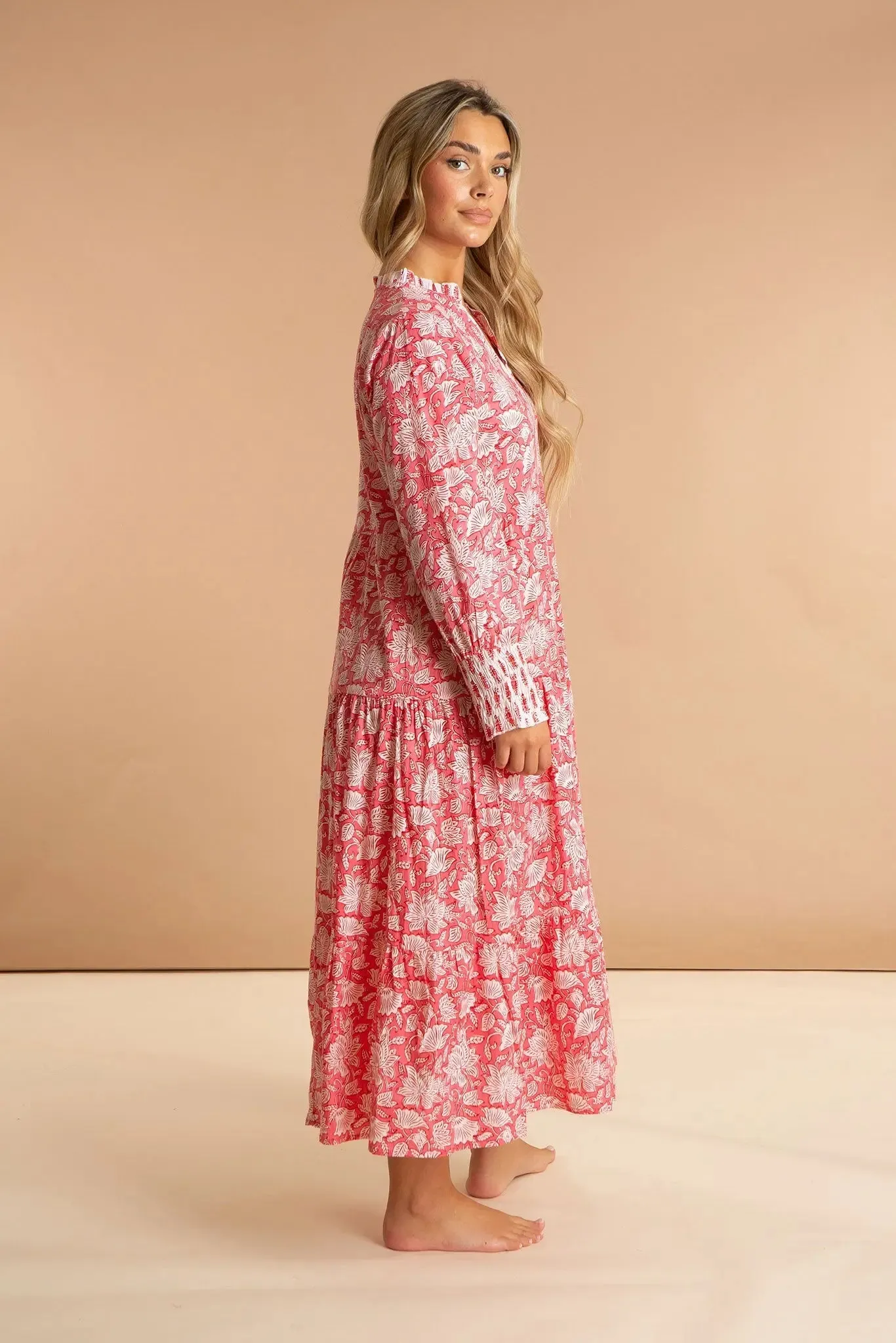 Peony Paisley Cotton Dress