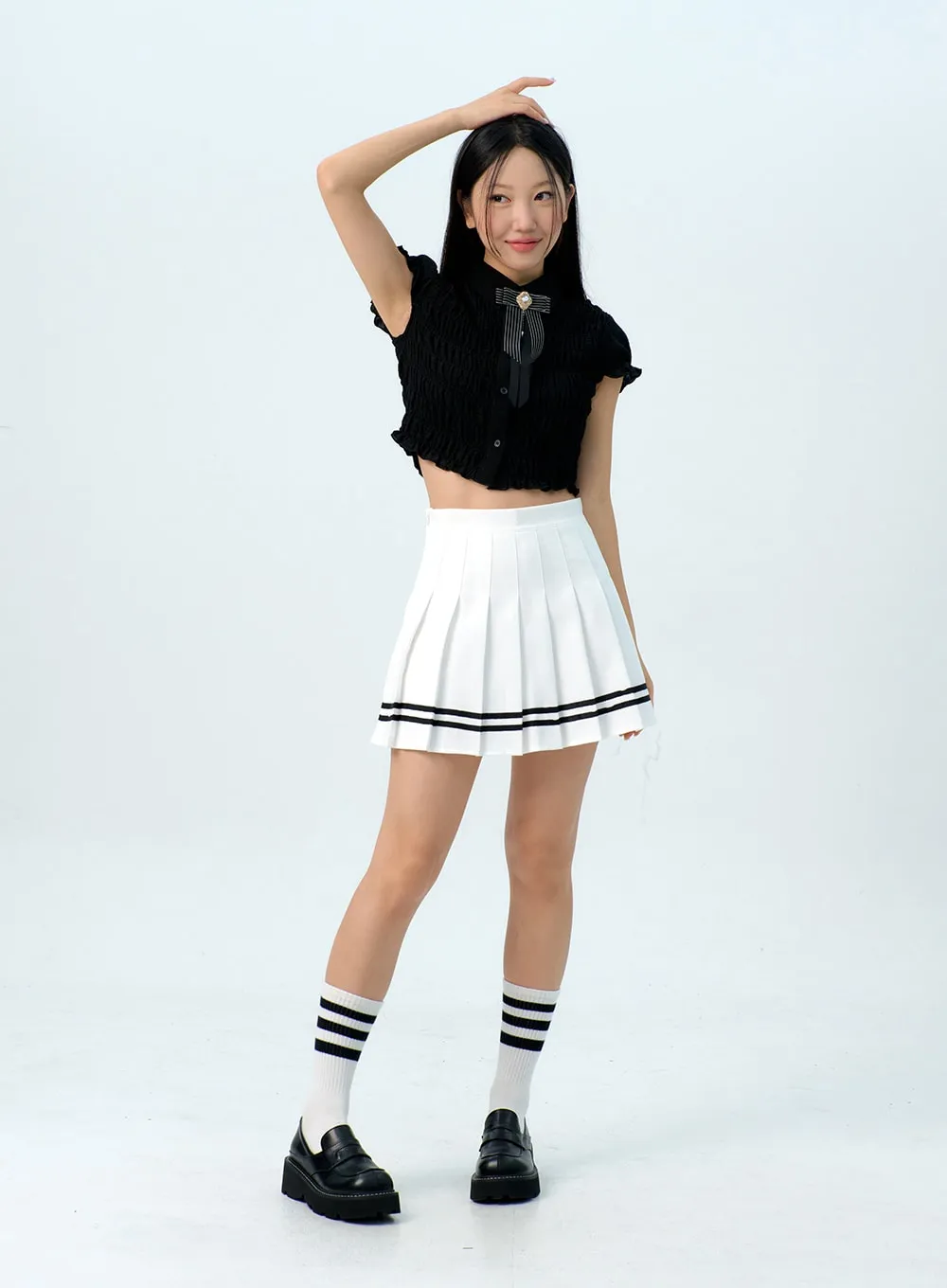 Pleated Mini Tennis Skirt IG312