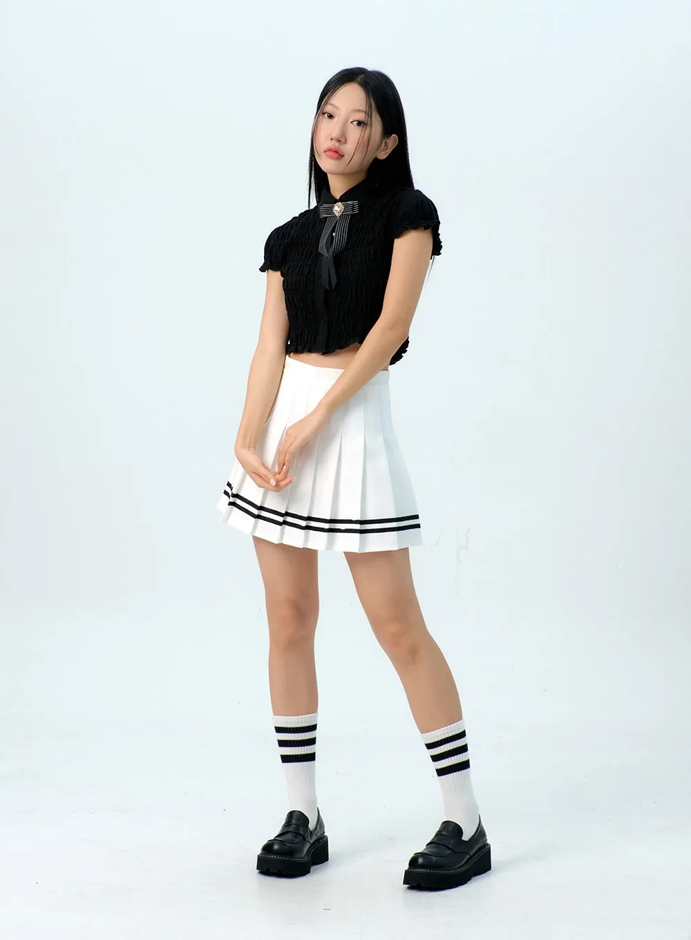 Pleated Mini Tennis Skirt IG312