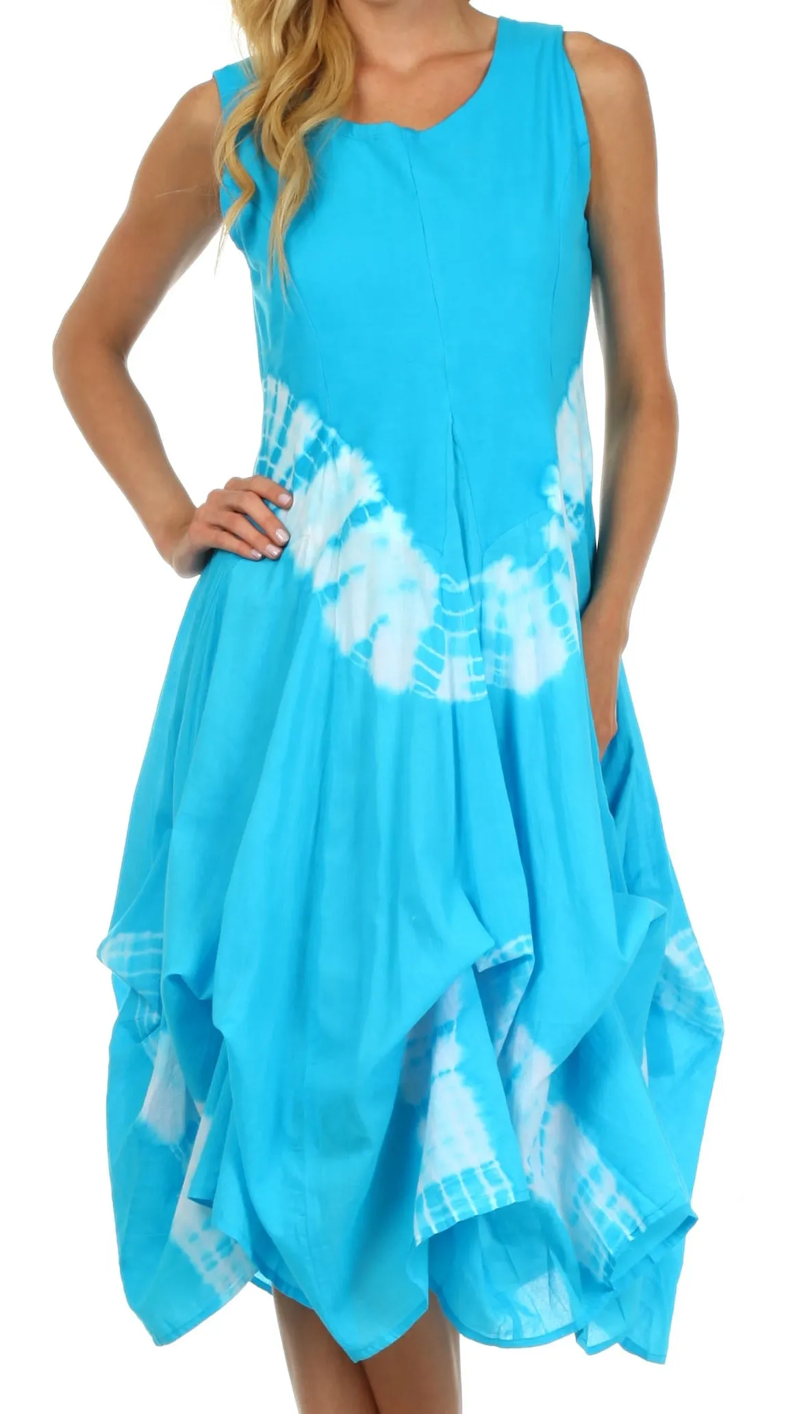 Sakkas Windsong Tie Dye Two Way Dress