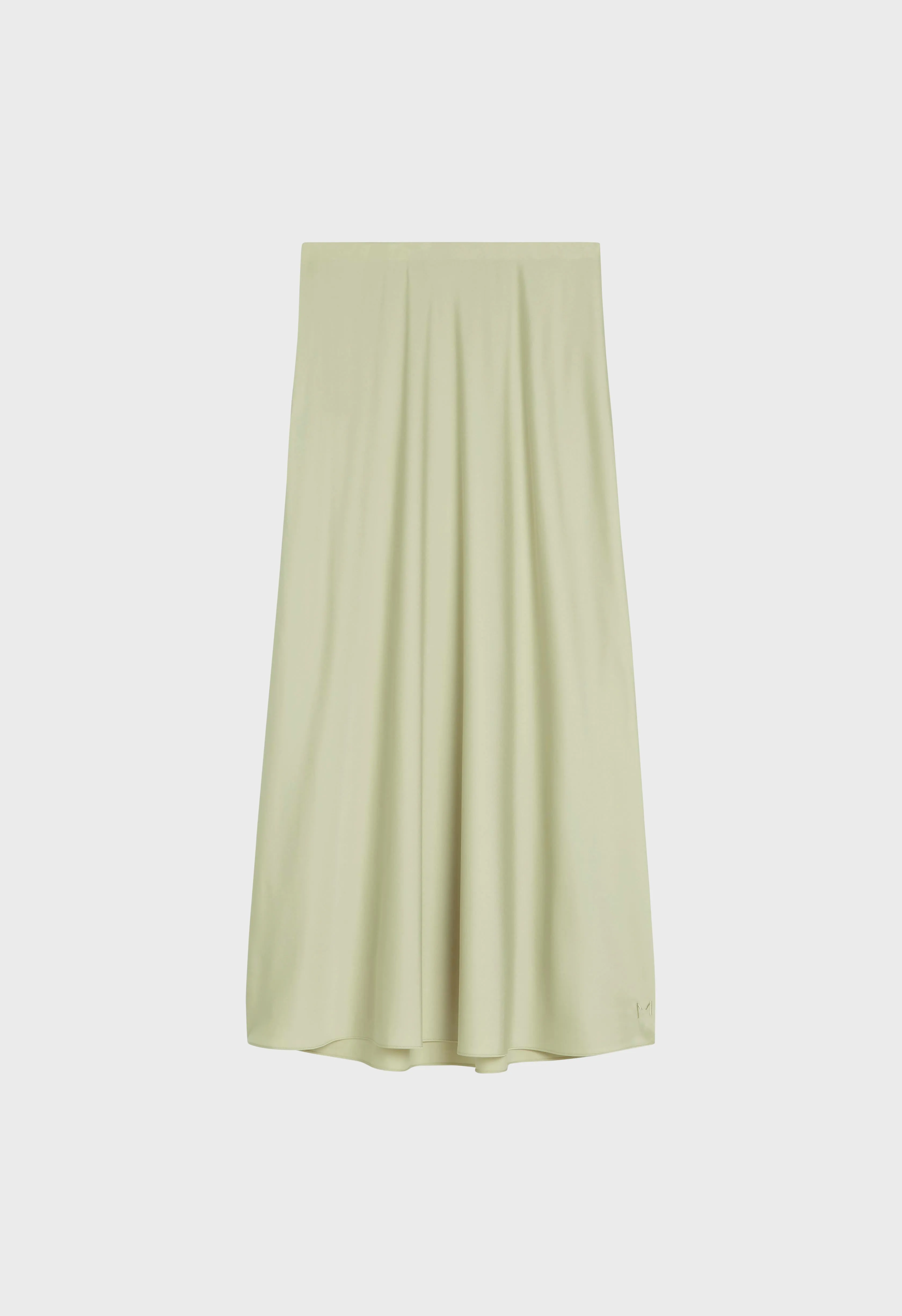 Satin Skirt | Soft Khaki