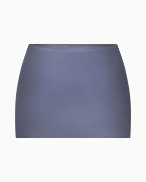 Satin Ultra Mini Swim Skirt | Meteor