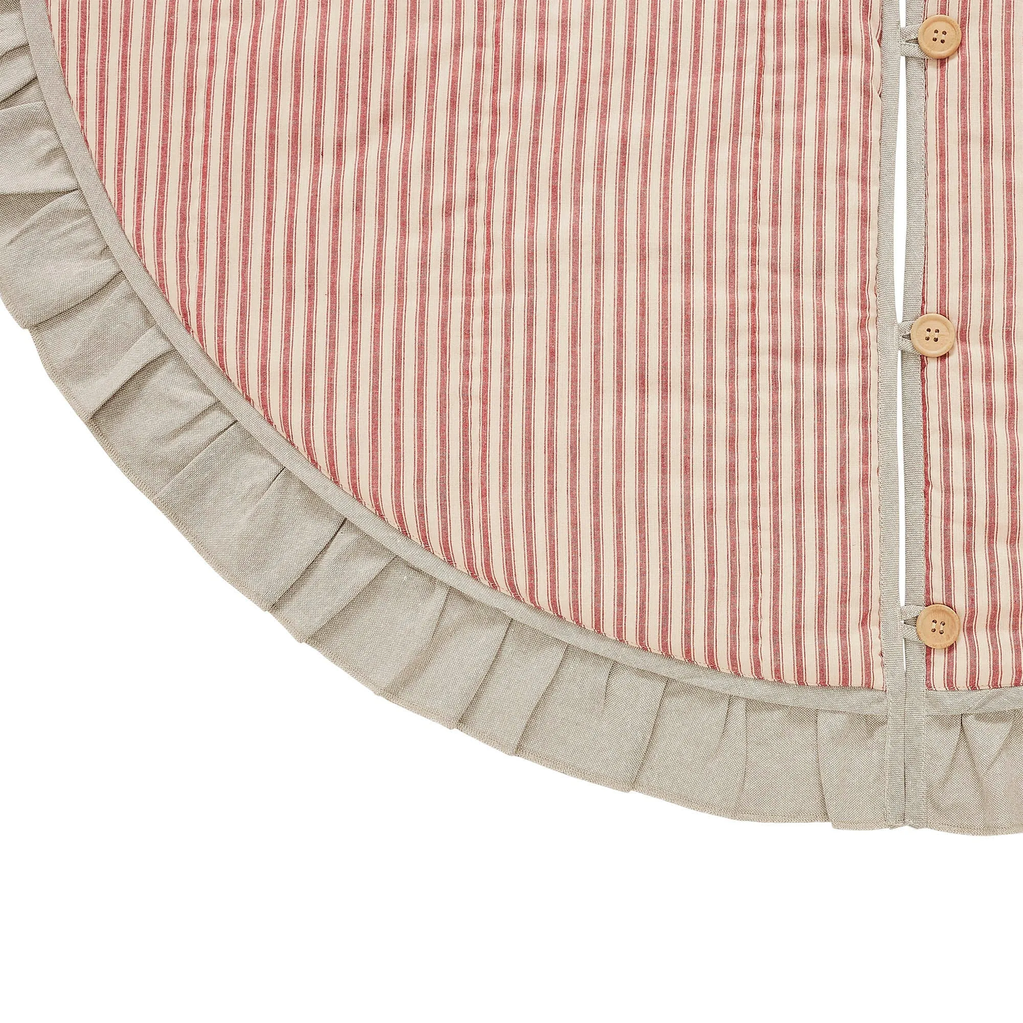 Sawyer Mill Red Ticking Stripe Tree Skirt 48