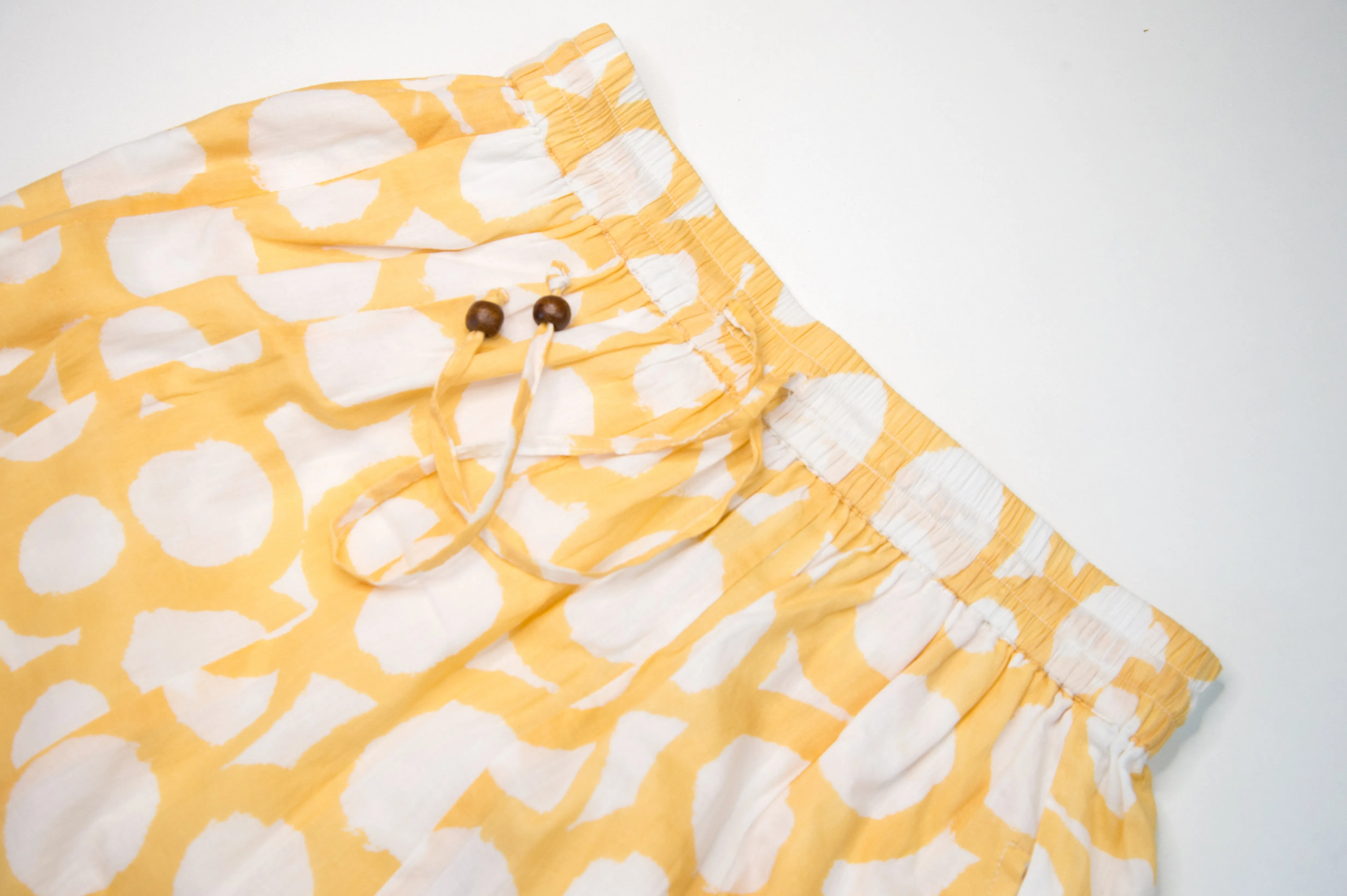 SCANDINAVIAN KAJA Natrual fiber women Skirt - Marigold Print