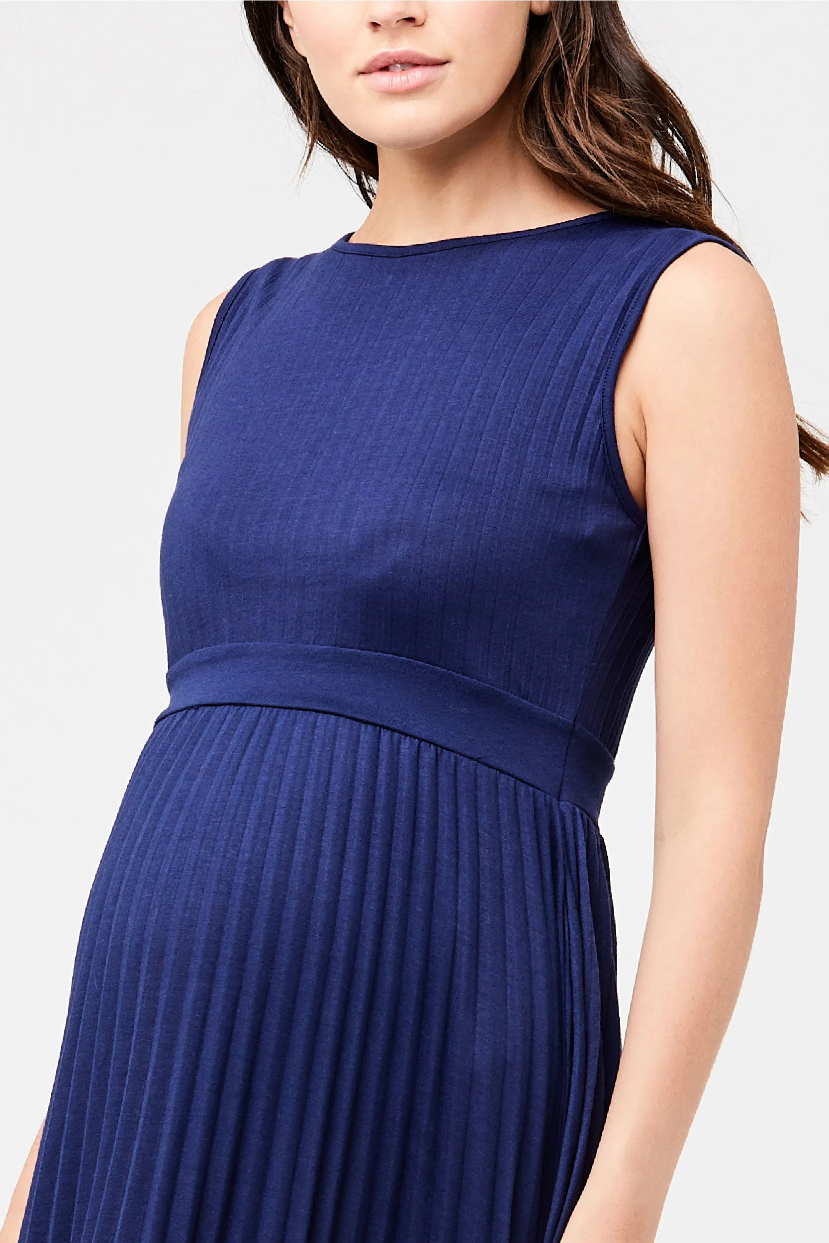 Sophia Pleated Maternity Dress