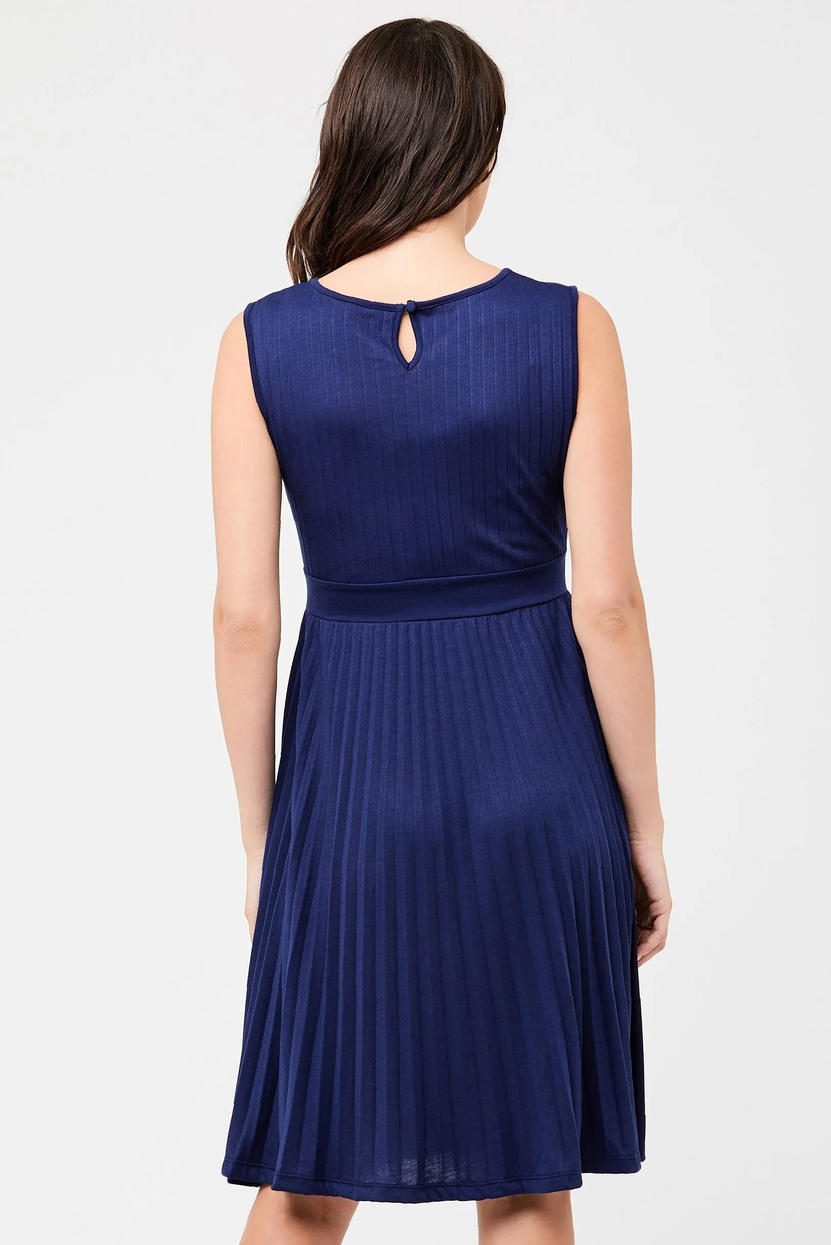 Sophia Pleated Maternity Dress