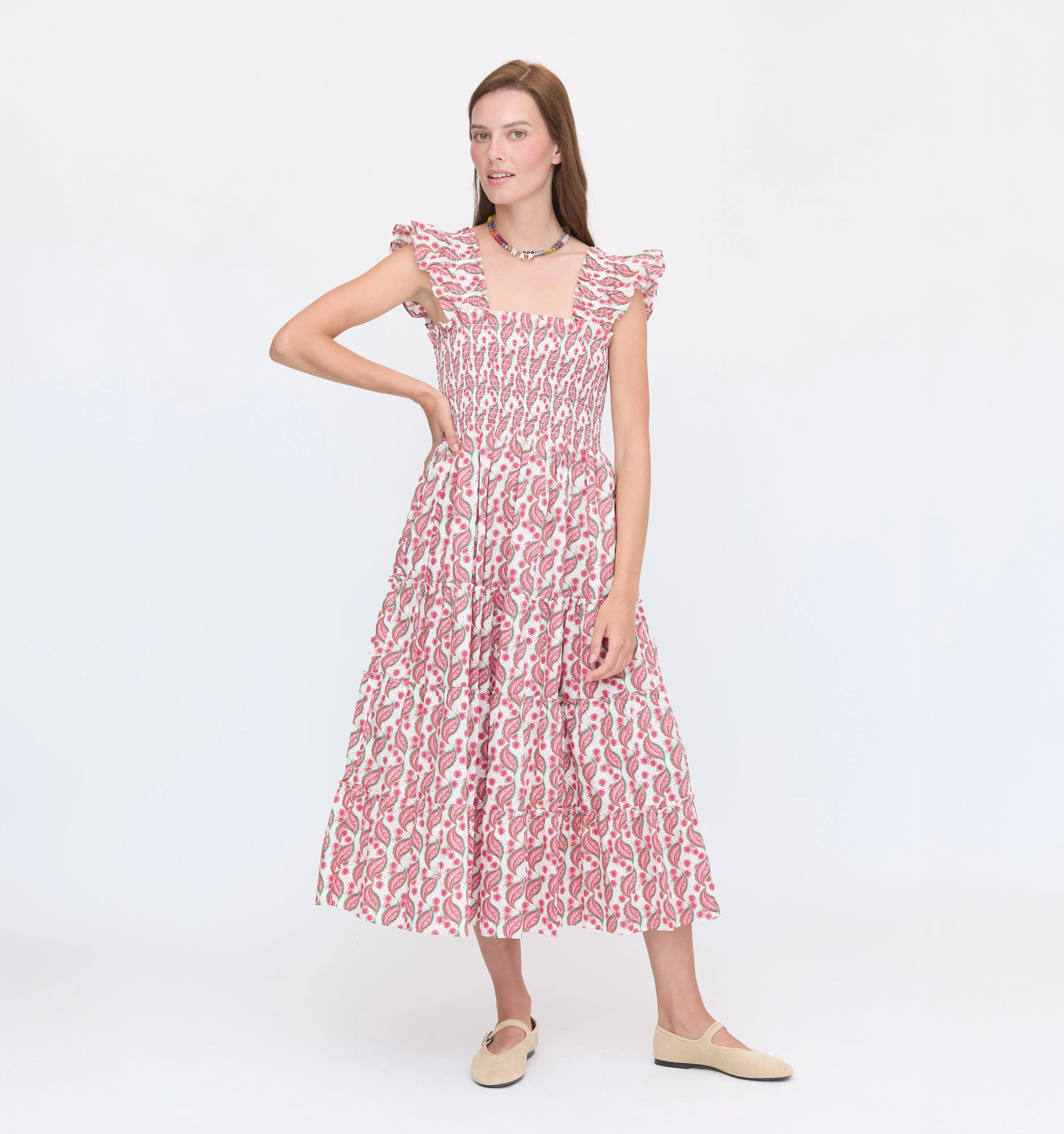 The Ellie Nap Dress - Birch Vine Stripe