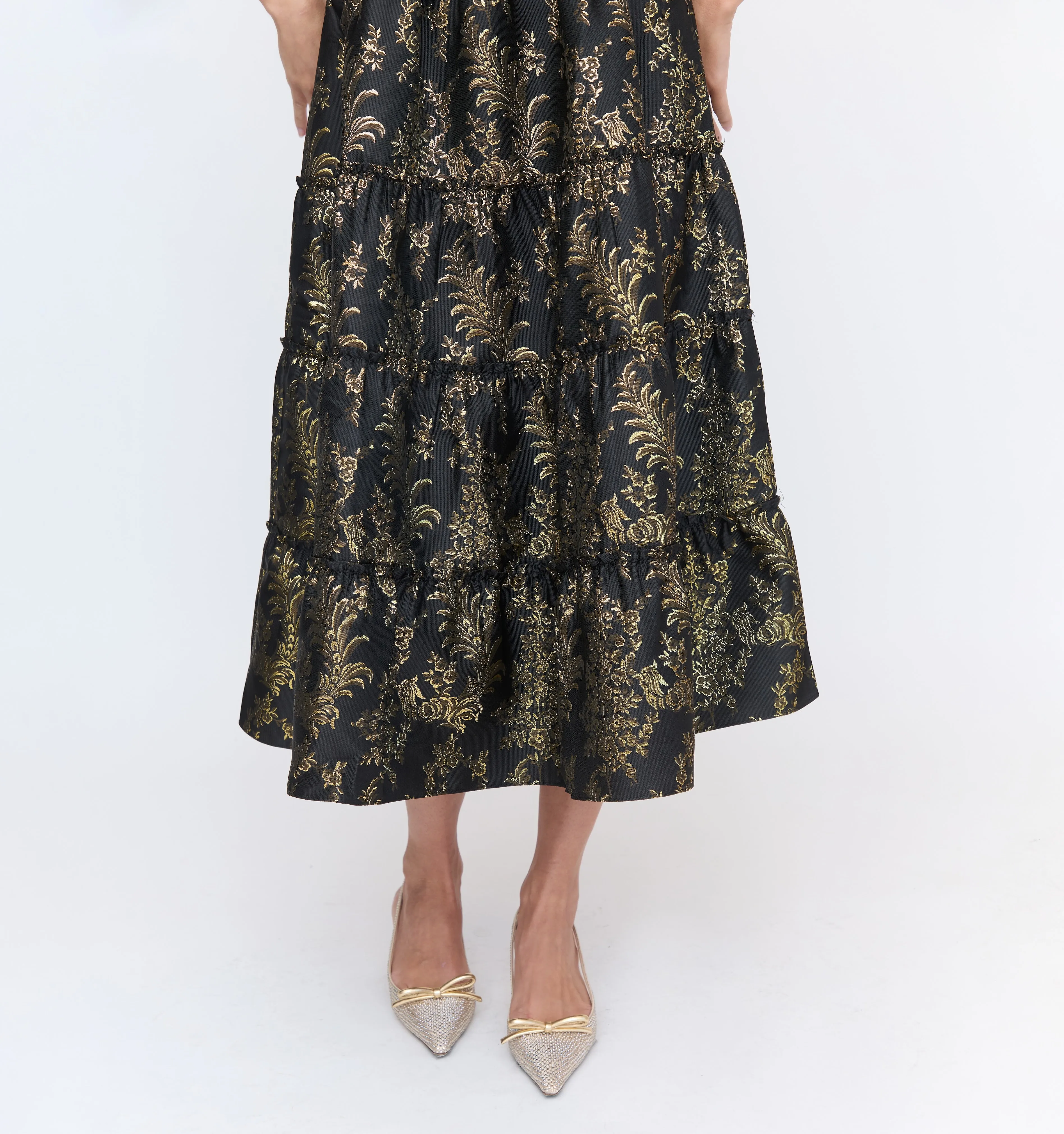 The Ellie Nap Dress - Moody Bird Brocade