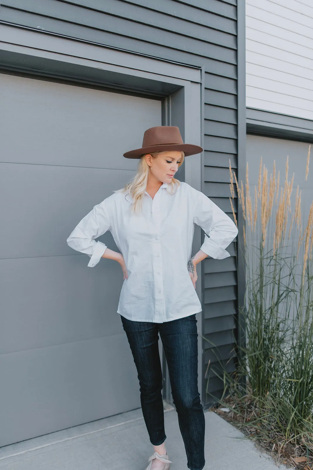 The Regan Shirt by Part Two - Bright White - PLUS