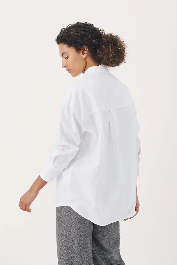 The Regan Shirt by Part Two - Bright White - PLUS