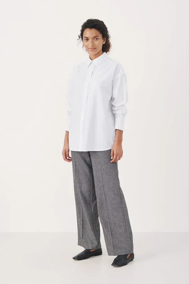 The Regan Shirt by Part Two - Bright White - PLUS