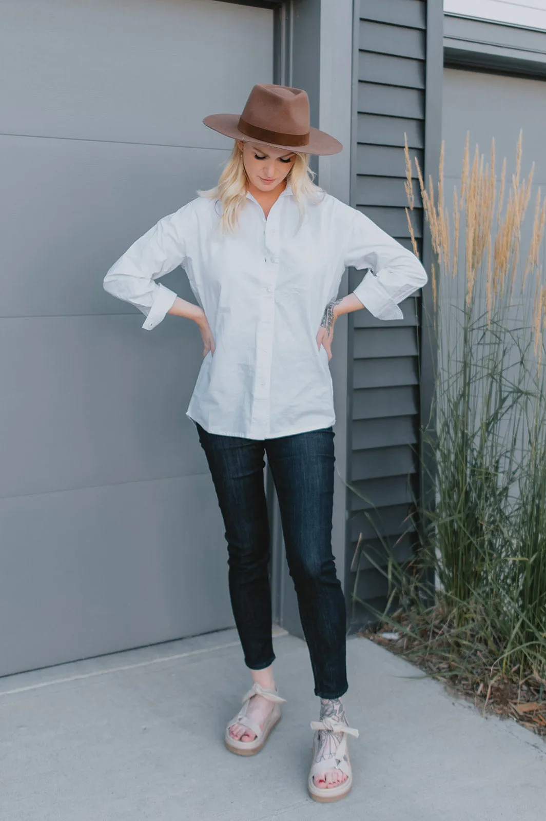 The Regan Shirt by Part Two - Bright White - PLUS